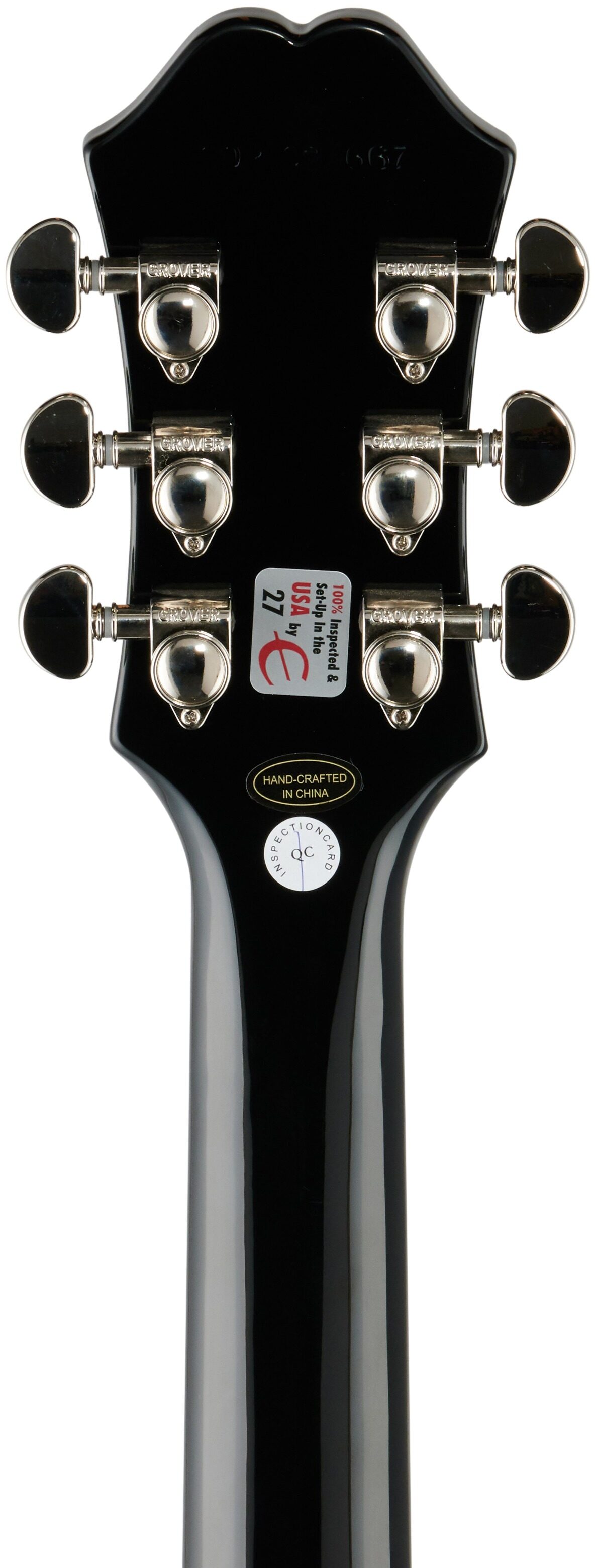 Epiphone DC PRO Double Cutaway Electric Guitar, Wild Ivy, Headstock Straight Back