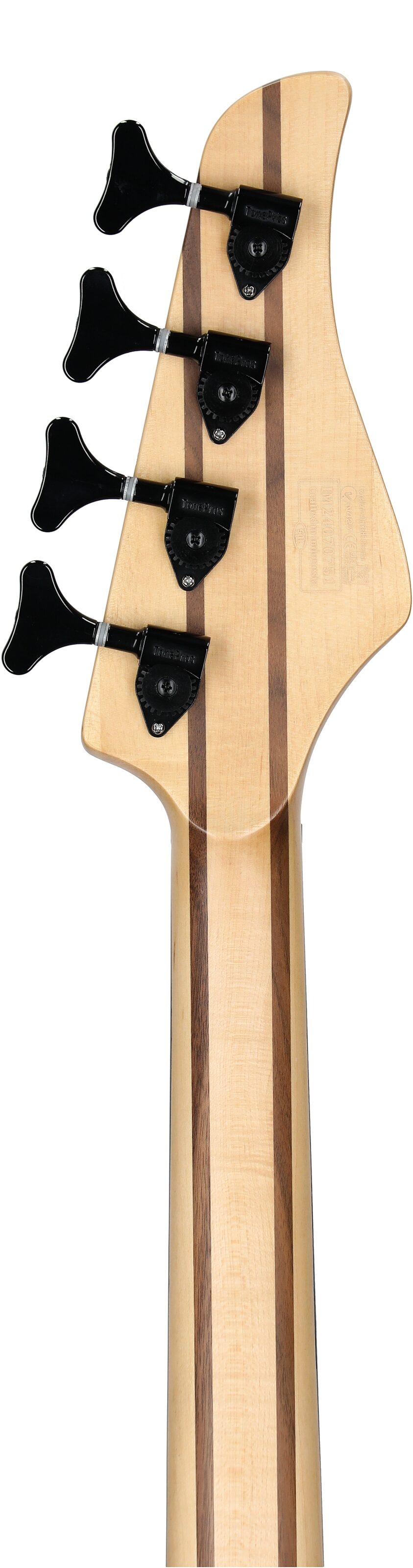 Schecter Reaper-4 Electric Bass, Natural Satin, Headstock Straight Back
