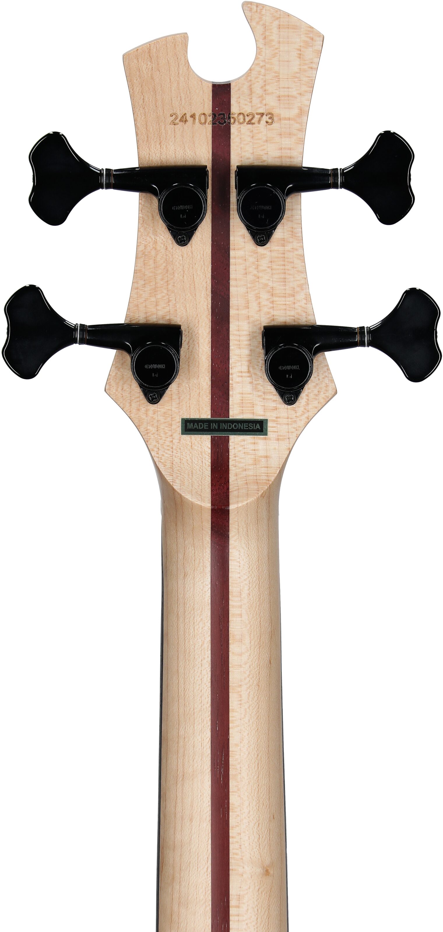 Tobias Growler IV Premium Electric Bass (with Gig Bag), White Pearl, Headstock Straight Back
