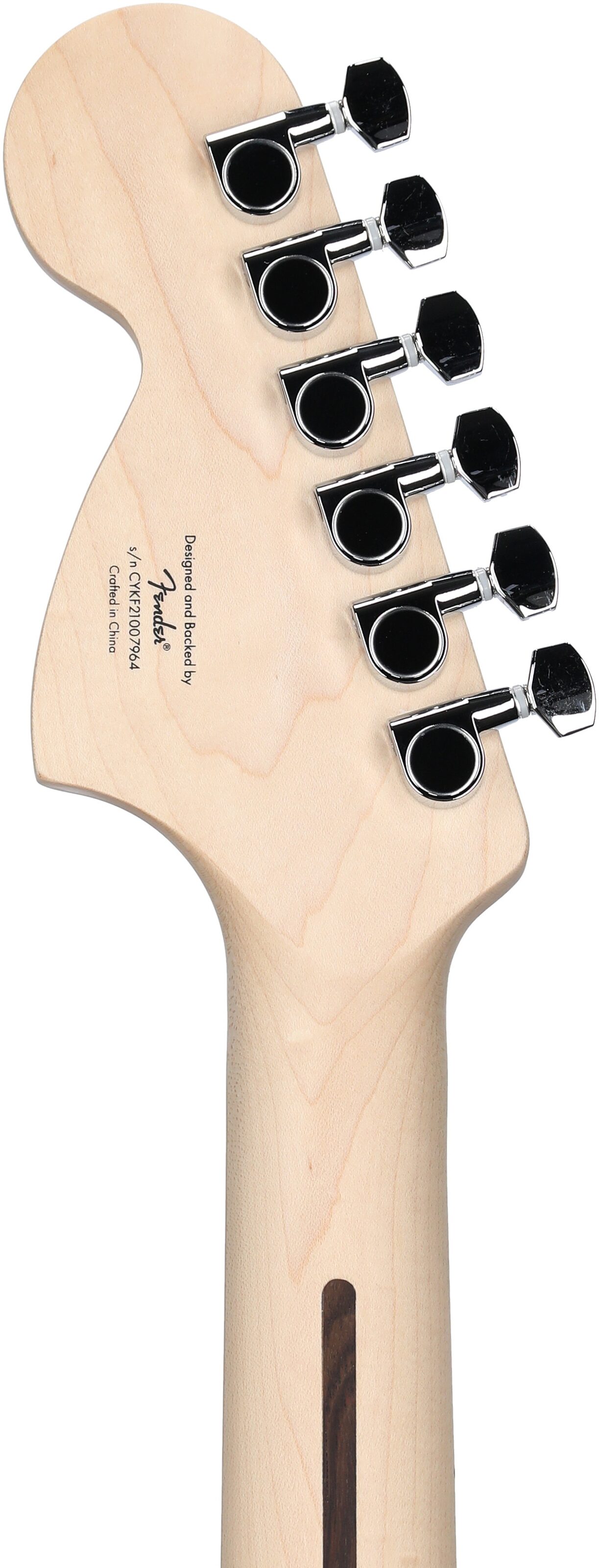 Squier Affinity Stratocaster FMT HSS Electric Guitar, Maple Fingerboard, Sienna Sunburst, Headstock Straight Back