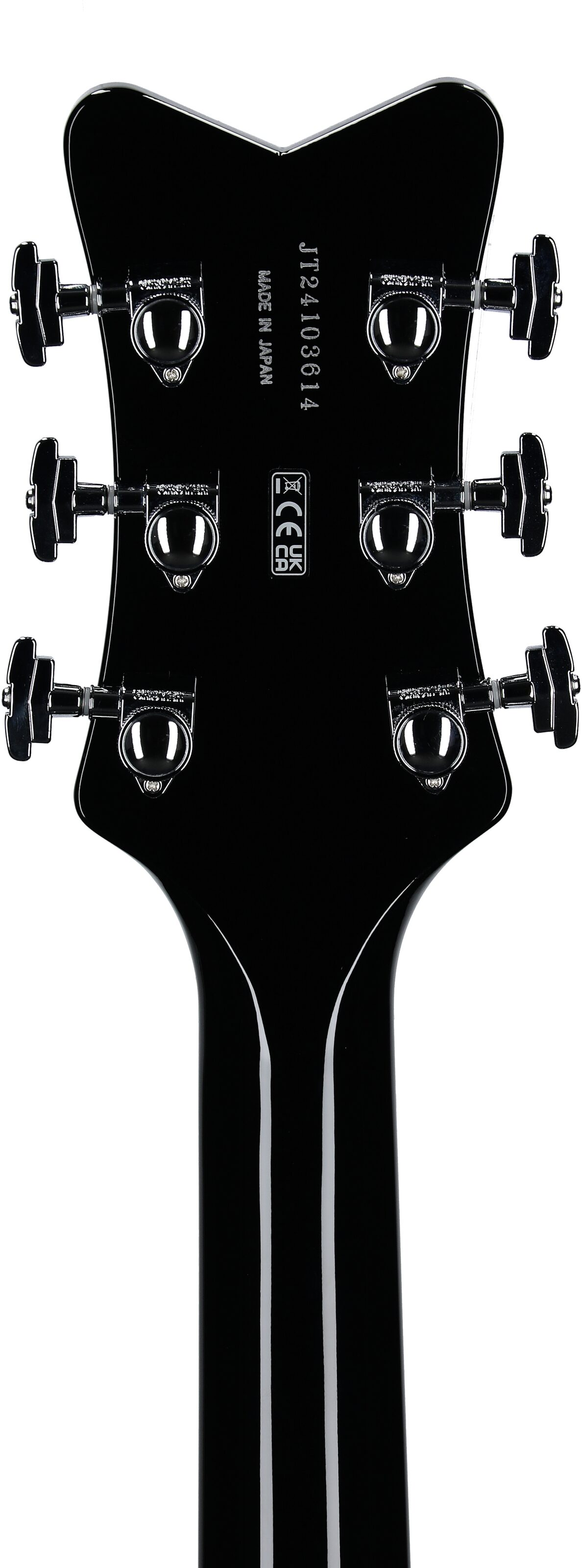Gretsch Pro Collection Falcon Electric Guitar (with Case), Black, Open Box (Very Good), Headstock Straight Back