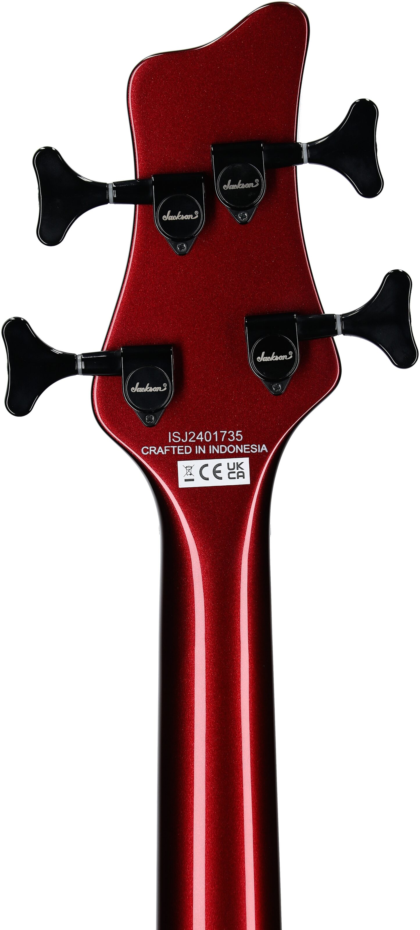 Jackson X Series Spectra SBX IV Electric Bass, Candy Apple Red, Headstock Straight Back
