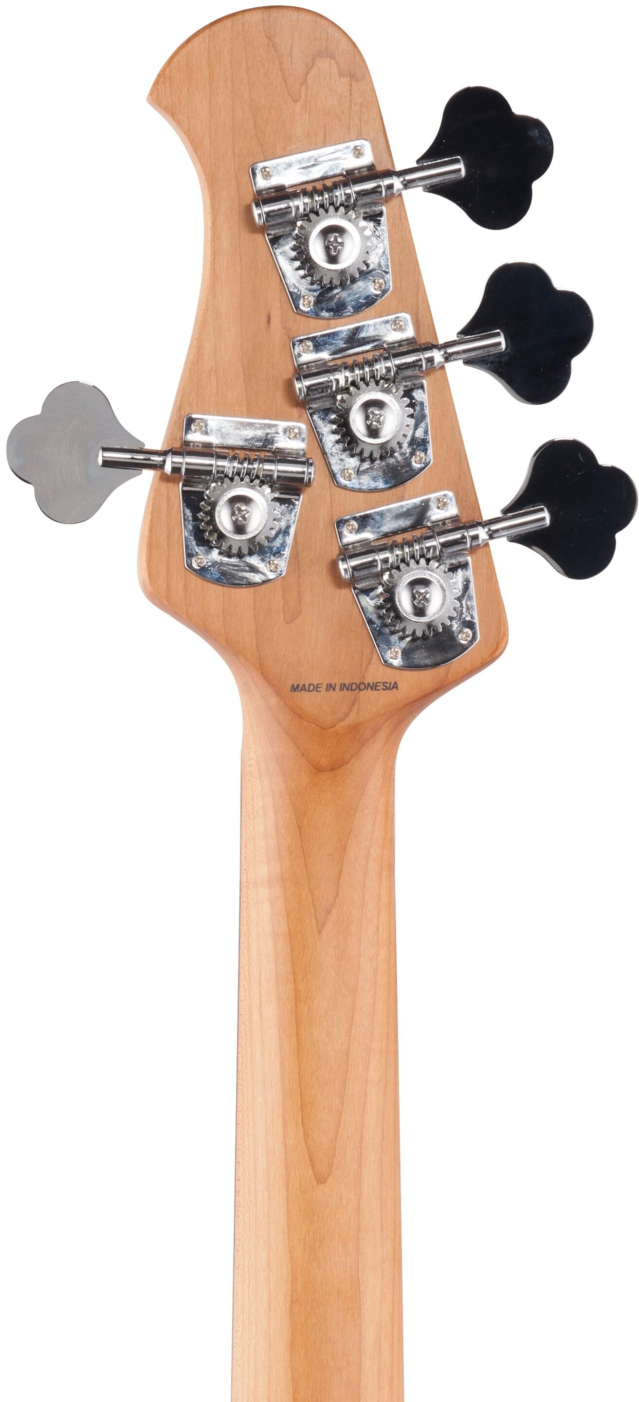 Sterling by Music Man Ray34 Electric Bass Guitar, Black, Headstock Straight Back