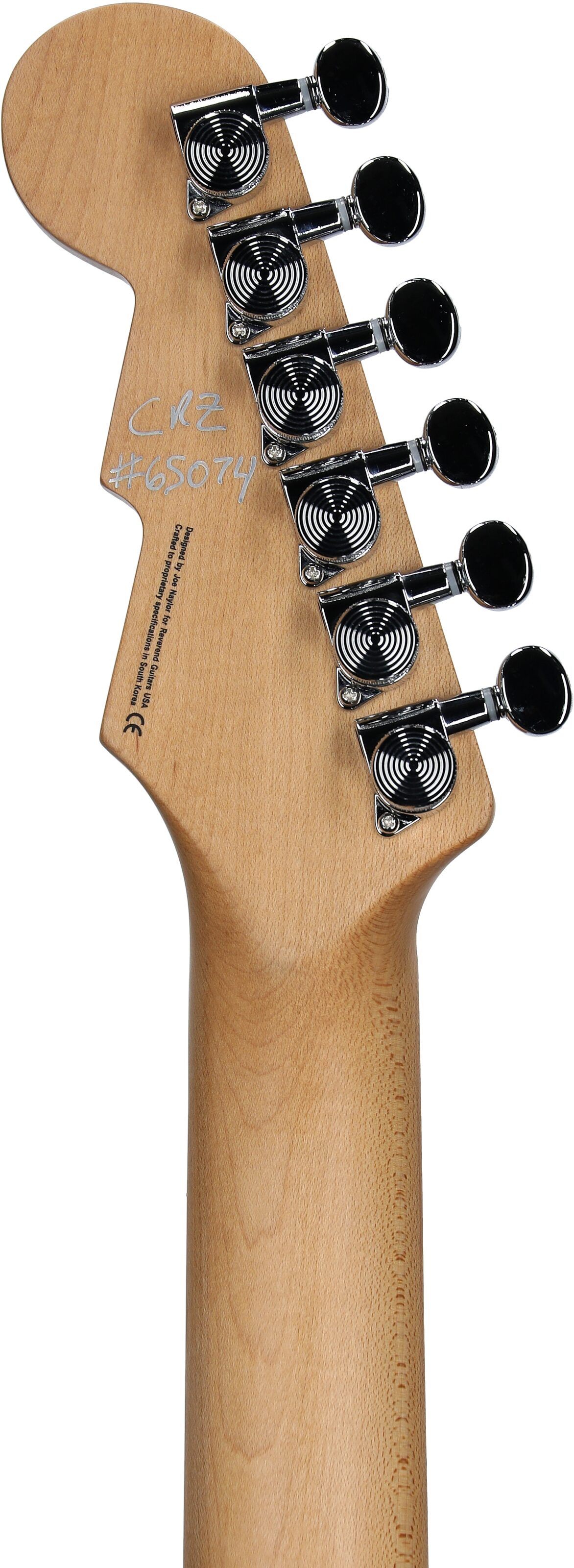 Reverend Charger 290 Electric Guitar, Midnight Black, Roasted Maple Fretboard, Headstock Straight Back