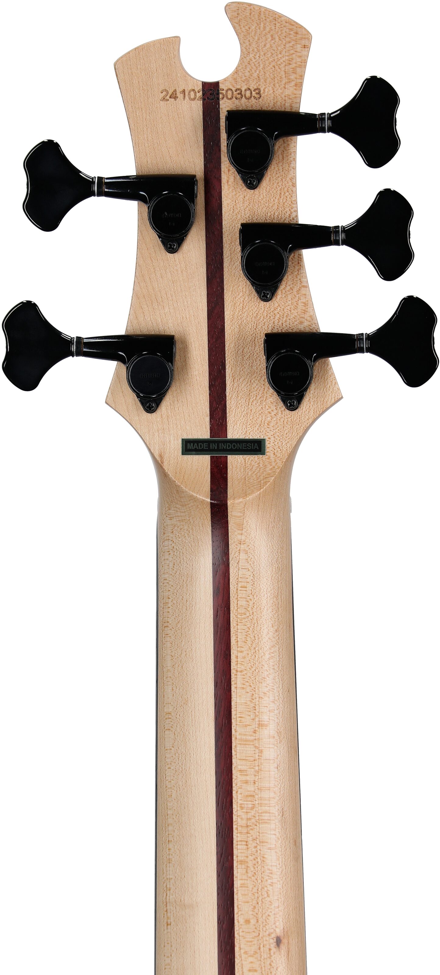 Tobias Growler V Electric Bass, 5-String (with Gig Bag), Black Pearl, Headstock Straight Back