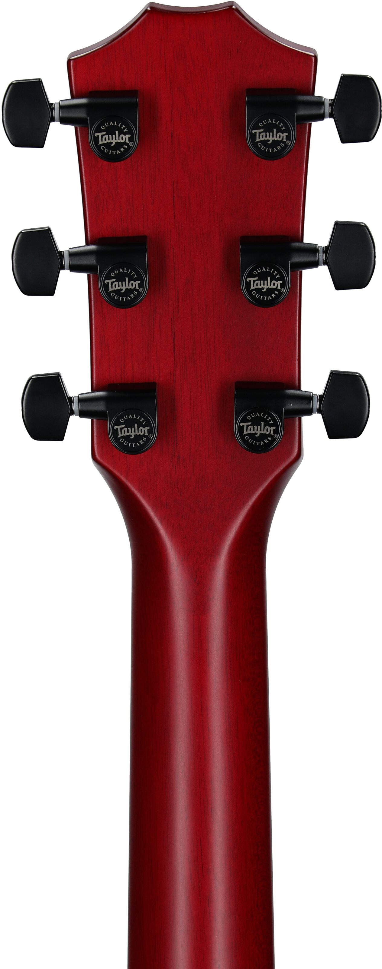 Taylor 224ce-SE Special Edition Red Grand Auditorium Acoustic-Electric Guitar (with Case), Red, Headstock Straight Back