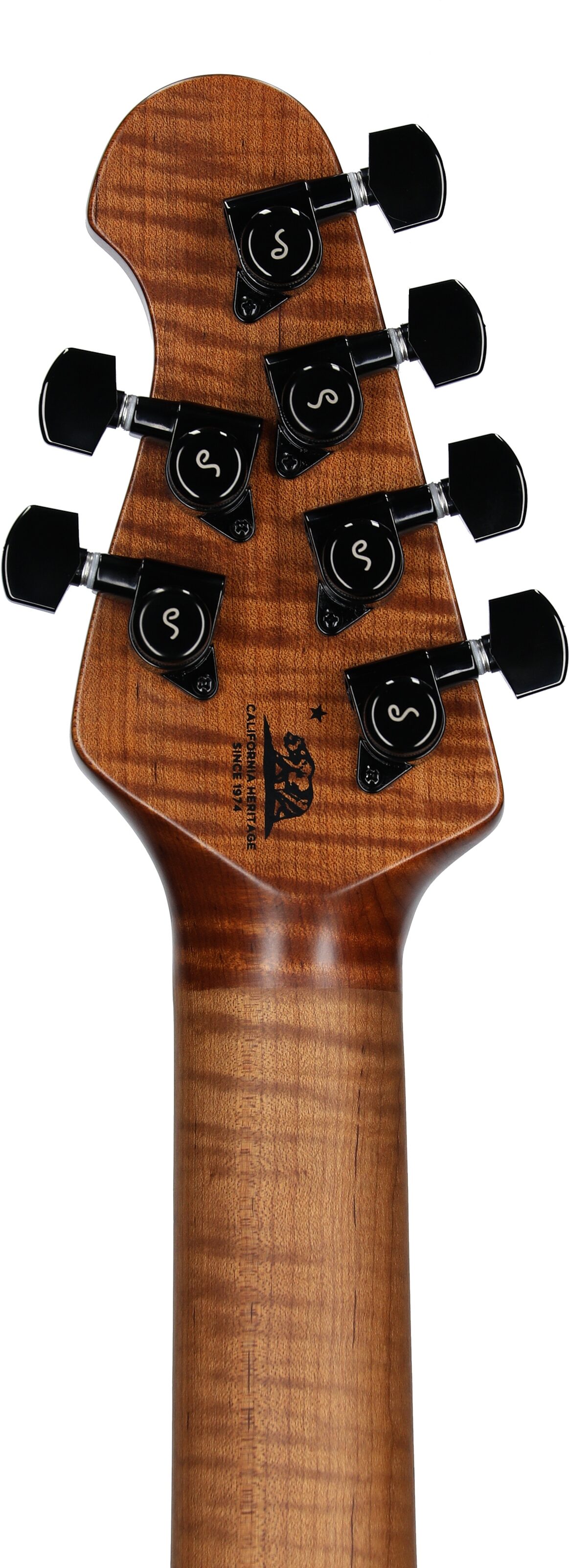 Ernie Ball Music Man StingRay RS Electric Guitar (with Case), Limestone, Headstock Straight Back
