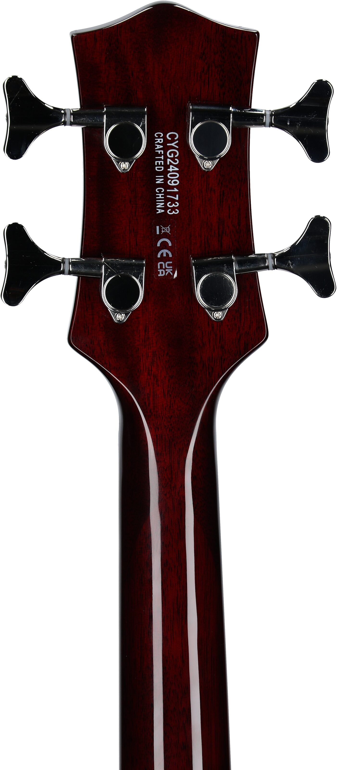 Gretsch Streamliner Jet Club Electric Bass, Walnut Stain, Headstock Straight Back