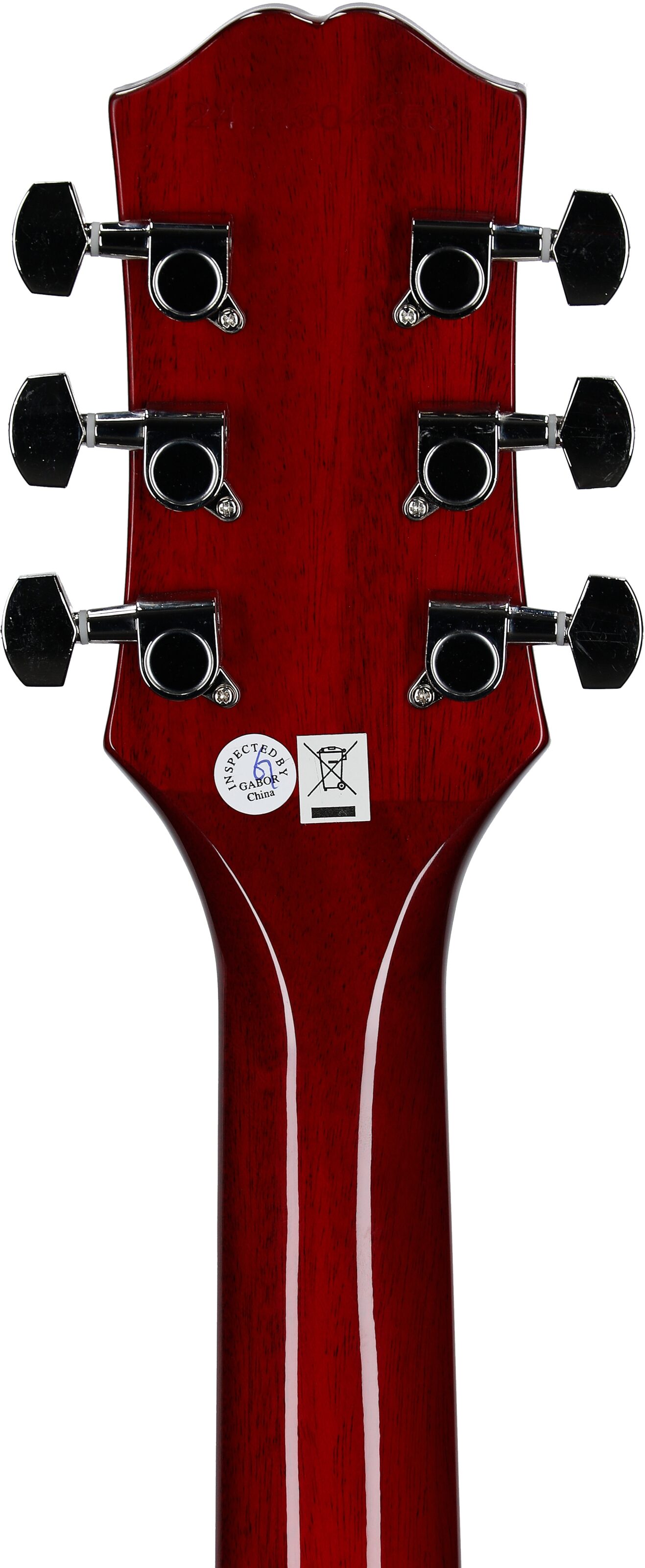 Epiphone SG Tribute Electric Guitar, Left-Handed, Cherry, Headstock Straight Back