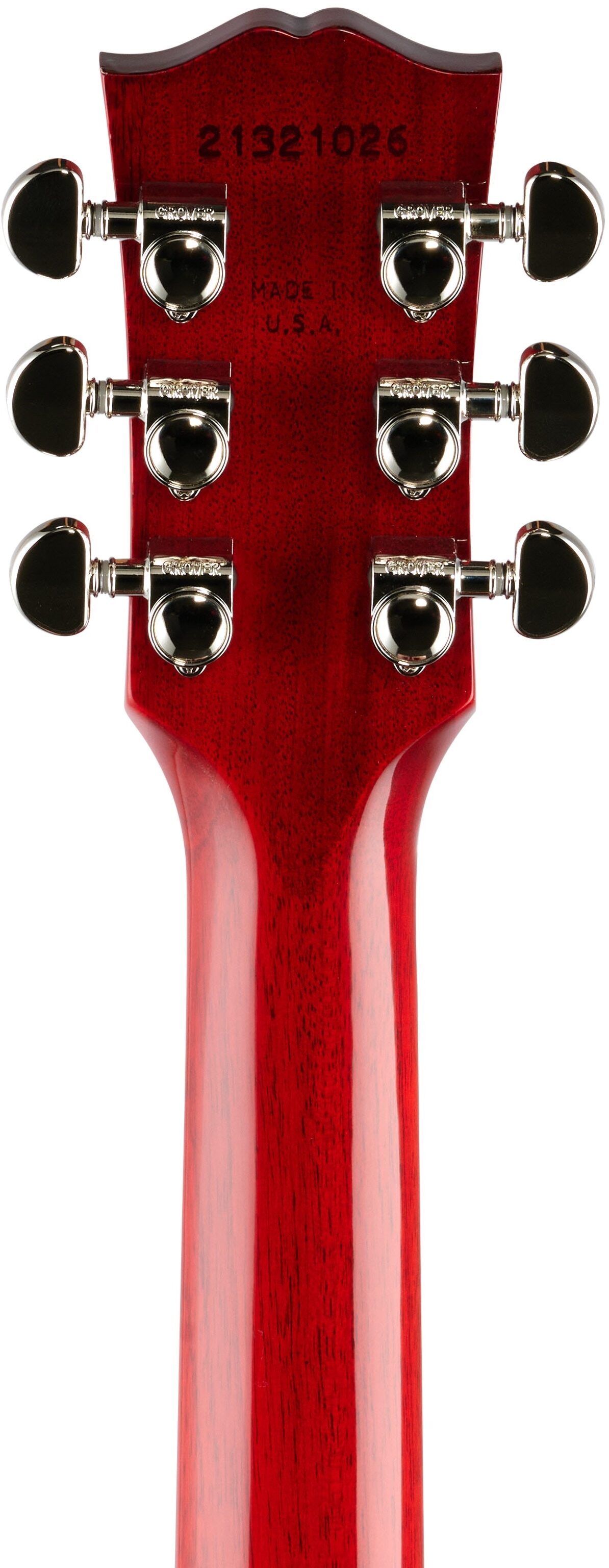 Gibson J-45 Standard Acoustic-Electric Guitar (with Case), Cherry, Headstock Straight Back