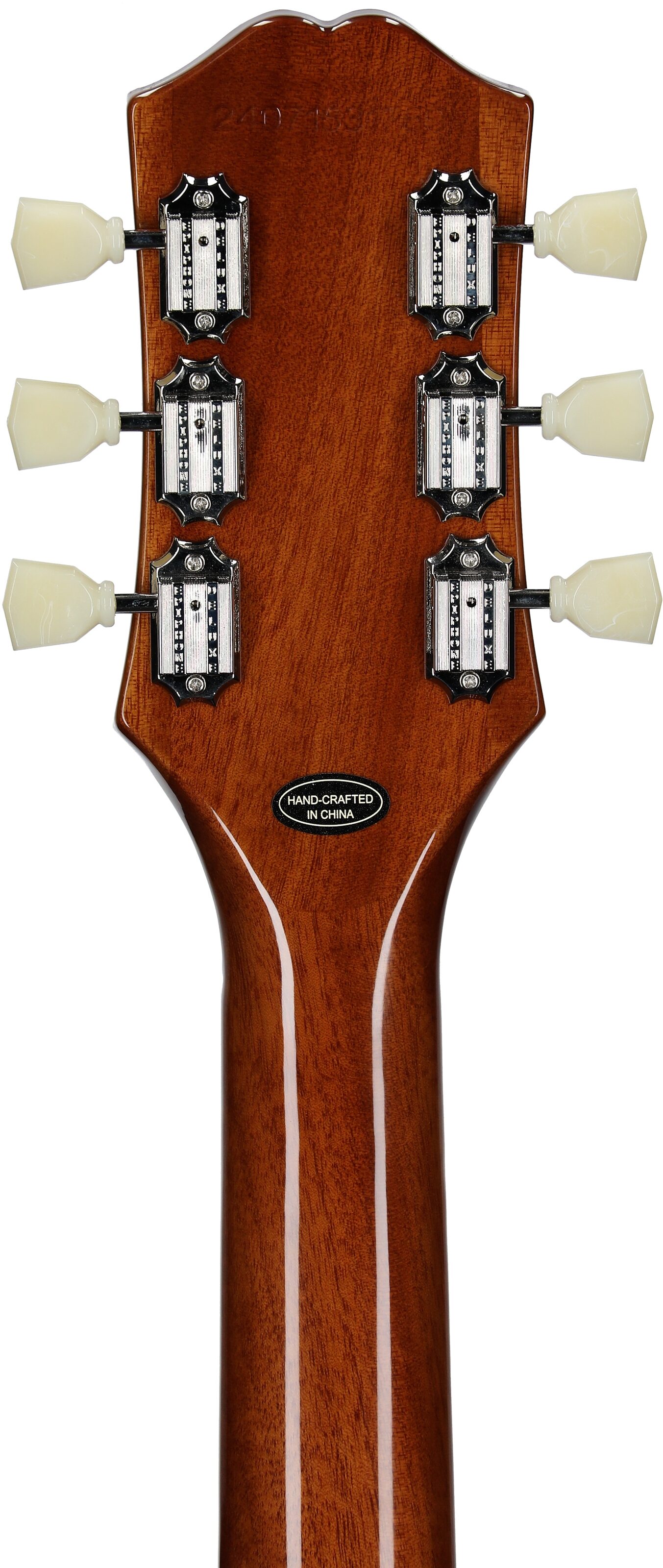 Epiphone Inspired by Gibson Les Paul Standard '50s Electric Guitar (with Gig Bag), Inverness Green, Headstock Straight Back