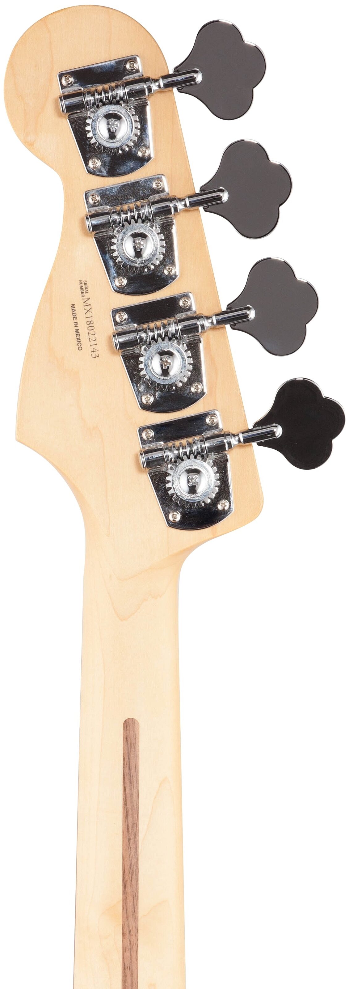 Fender Player Jazz Bass Pau Ferro, 3-Color Sunburst, Headstock Straight Back