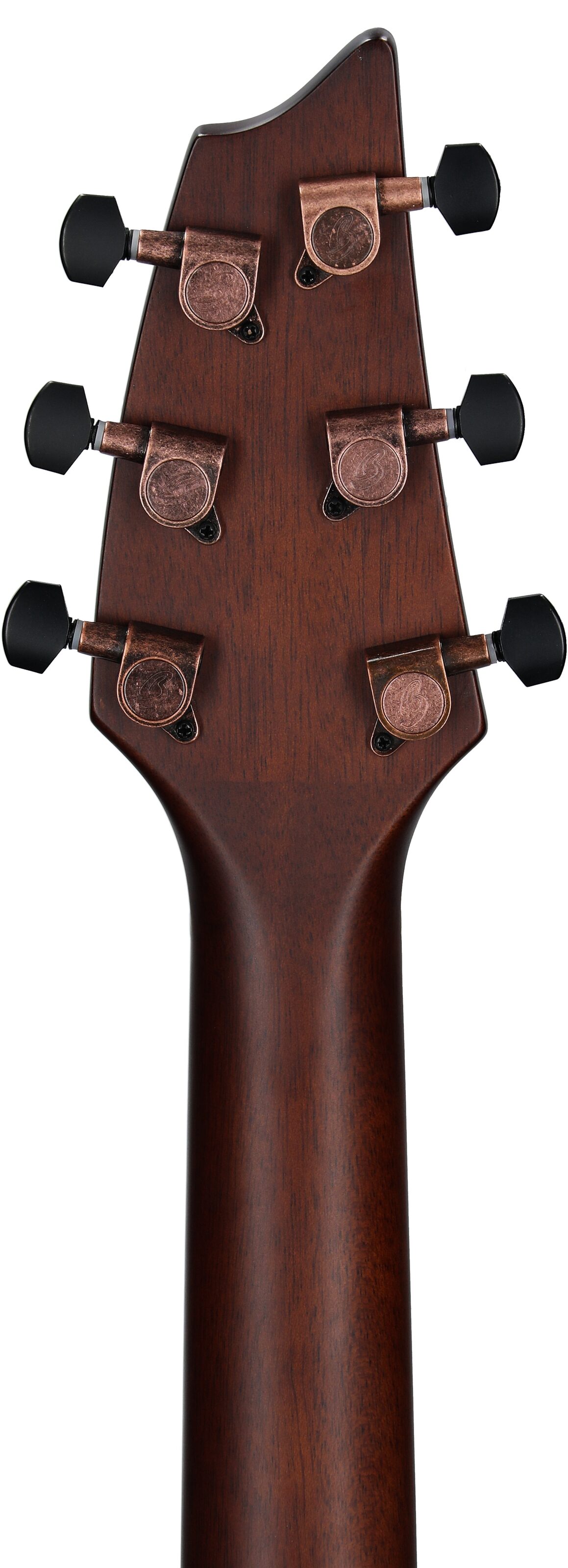 Breedlove Pursuit Exotic S Concert Acoustic-Electric Guitar, Left-Handed, Tigers Eye, Headstock Straight Back