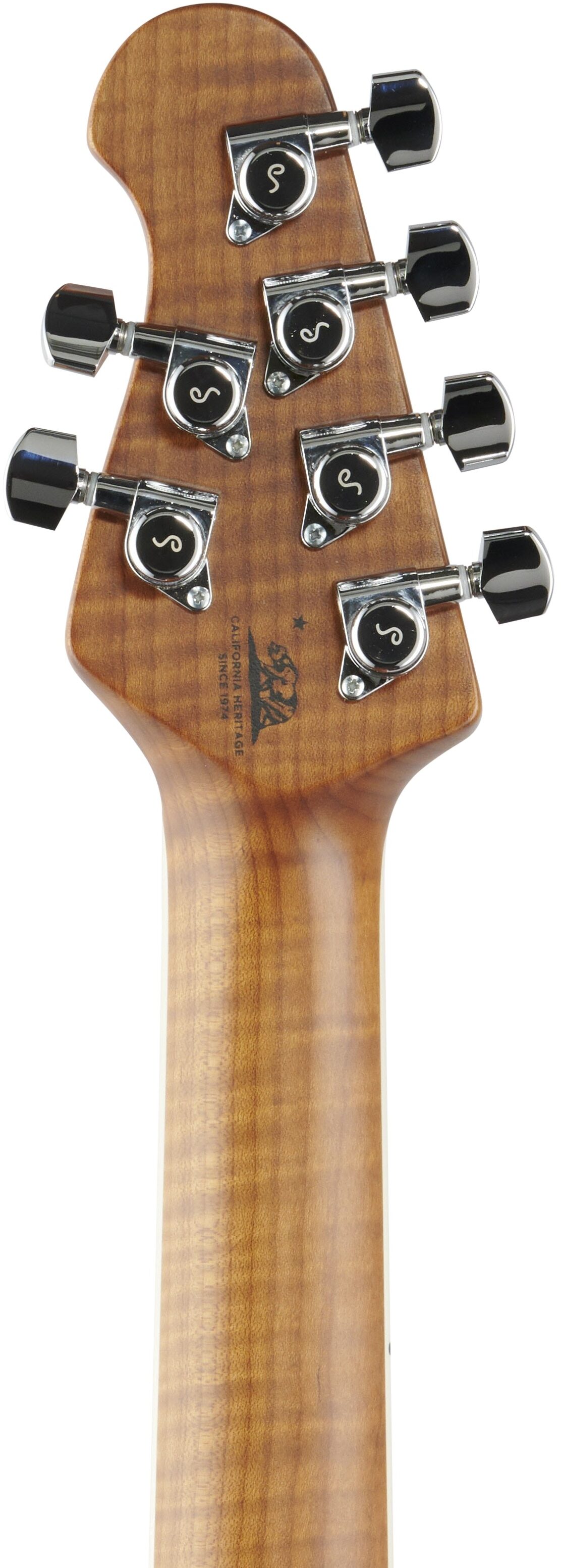 Ernie Ball Music Man Cutlass BFR Electric Guitar (with Case), Headstock Straight Back