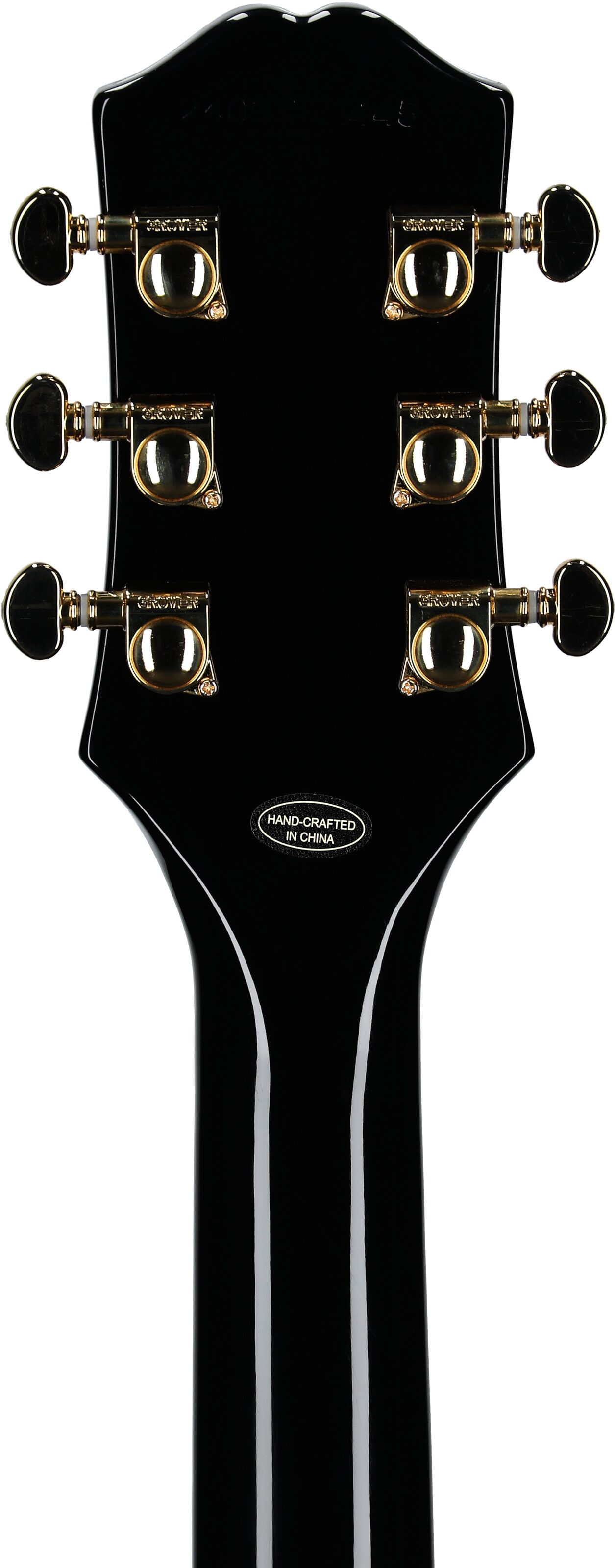 Epiphone Inspired by Gibson SG Custom Electric Guitar (with Gig Bag), Ebony, Headstock Straight Back