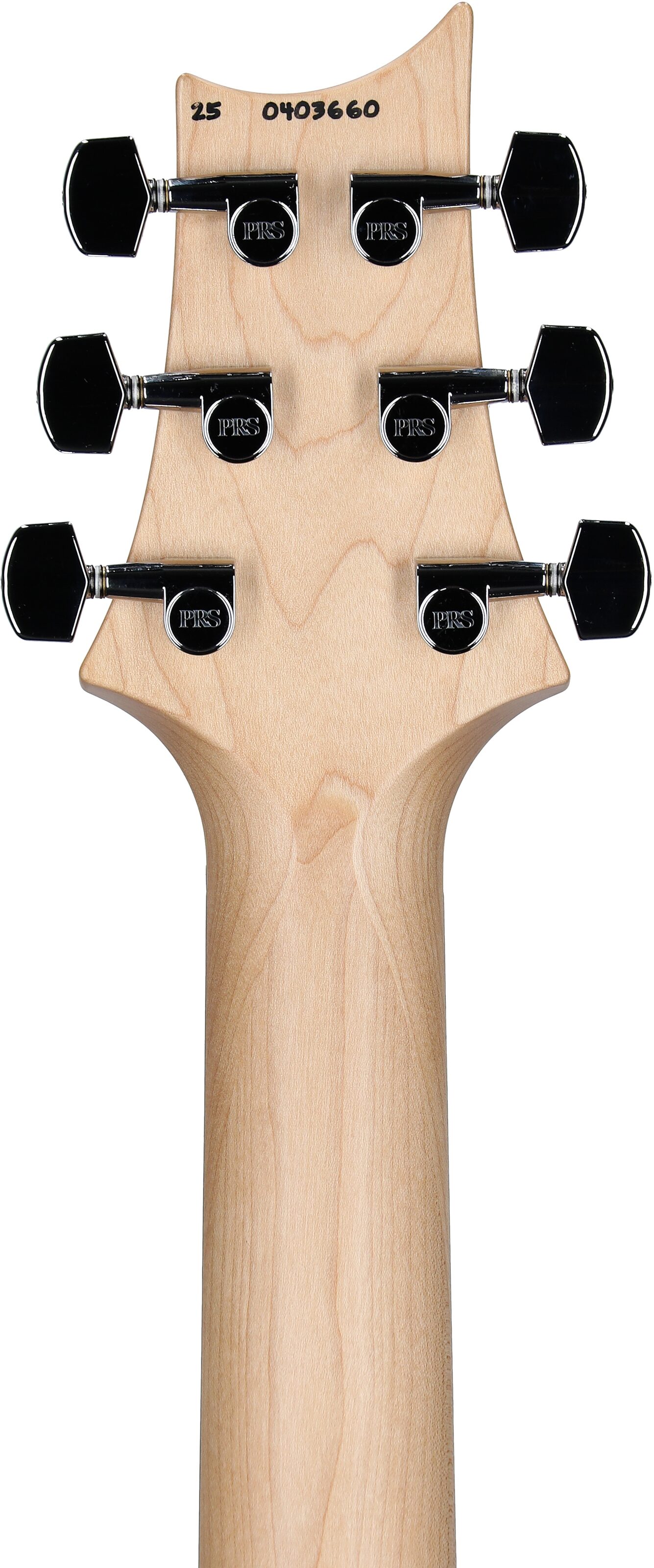 PRS Paul Reed Smith CE 24-08 Black Limba Limited Edition Electric Guitar (with Gig Bag), Smokeburst, Headstock Straight Back