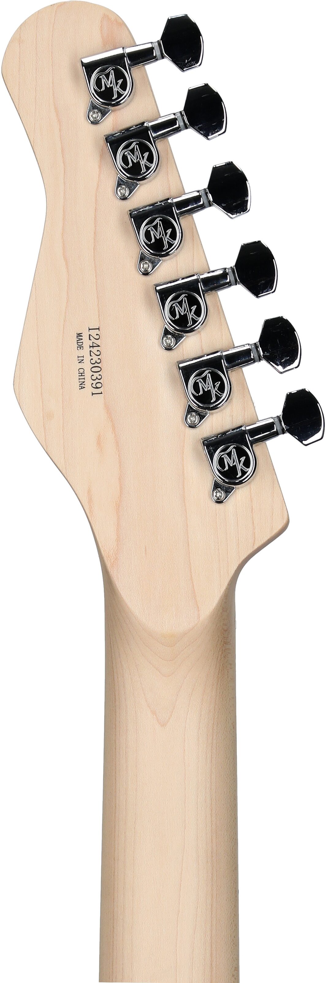 Michael Kelly 1953 Electric Guitar, with Maple Fingerboard, Natural, Spalted Maple Top, Headstock Straight Back