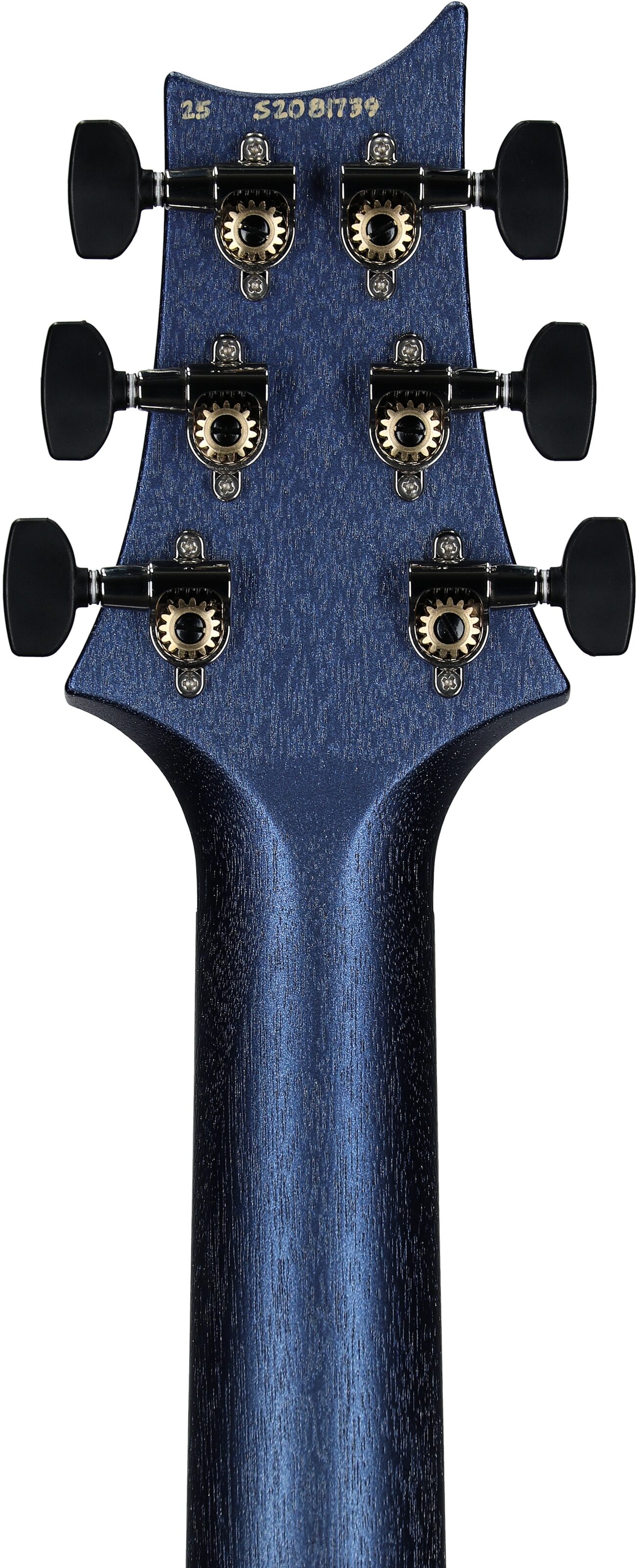 PRS Paul Reed Smith S2 Standard 22 Satin Electric Guitar, Metallic Midnight, Headstock Straight Back