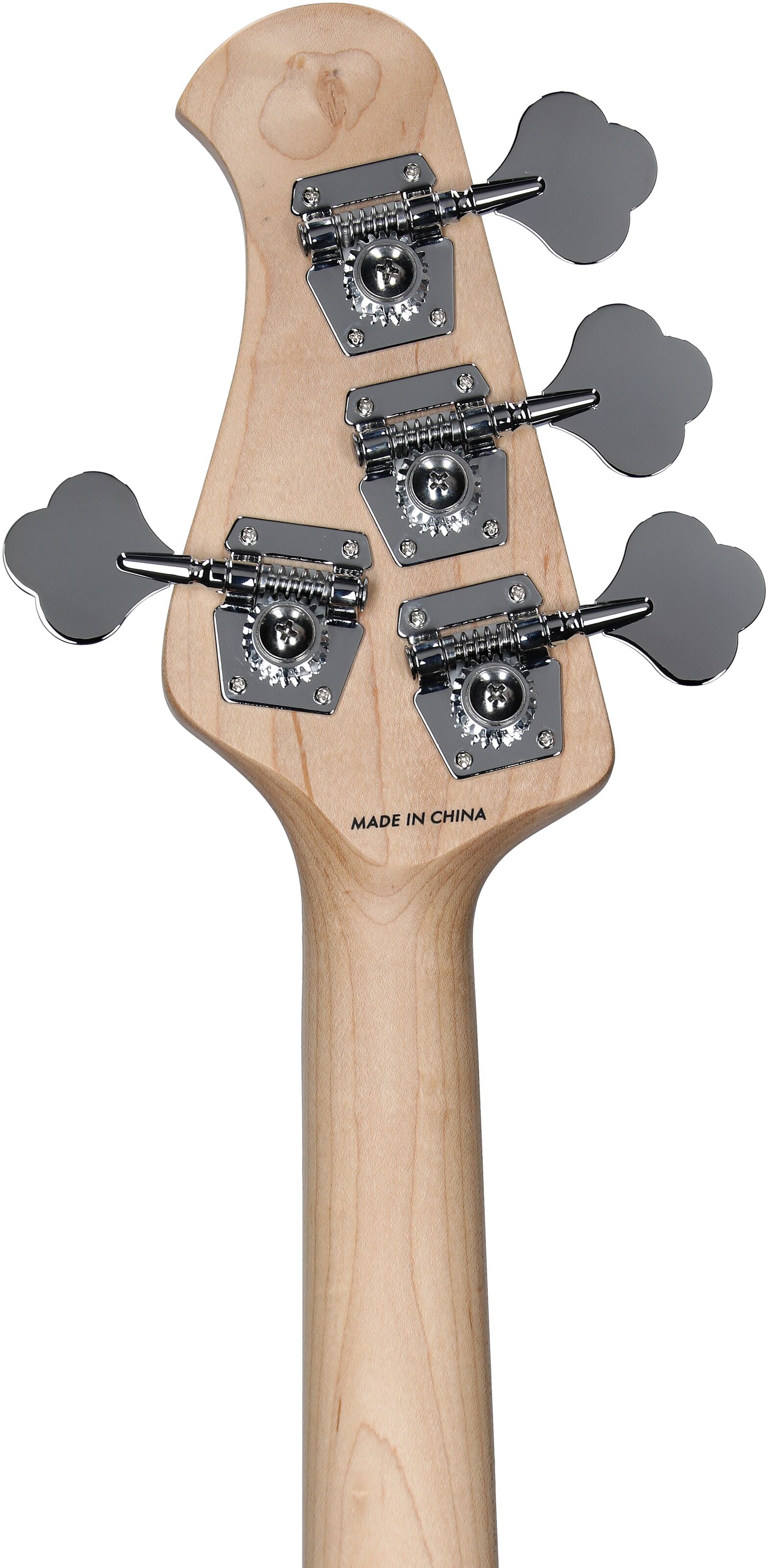 Sterling Intro Series StingRay Electric Bass, Sunrise Orange, Headstock Straight Back