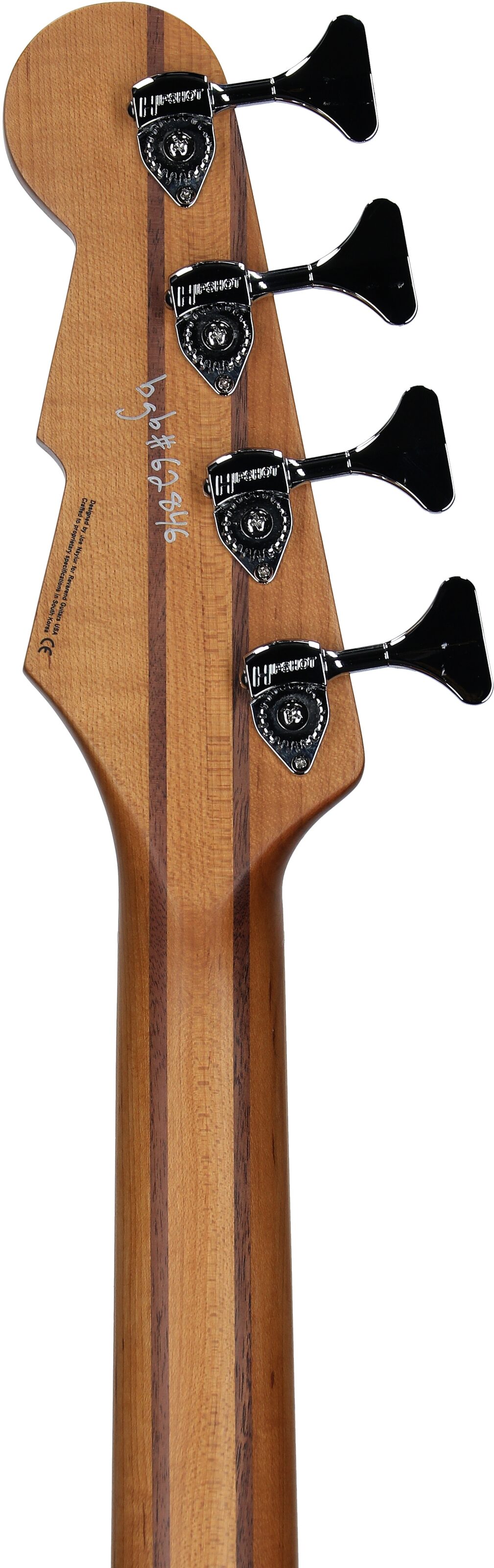 Reverend Triad 4 Electric Bass, Alpine Burst, Maple Fretboard, Headstock Straight Back
