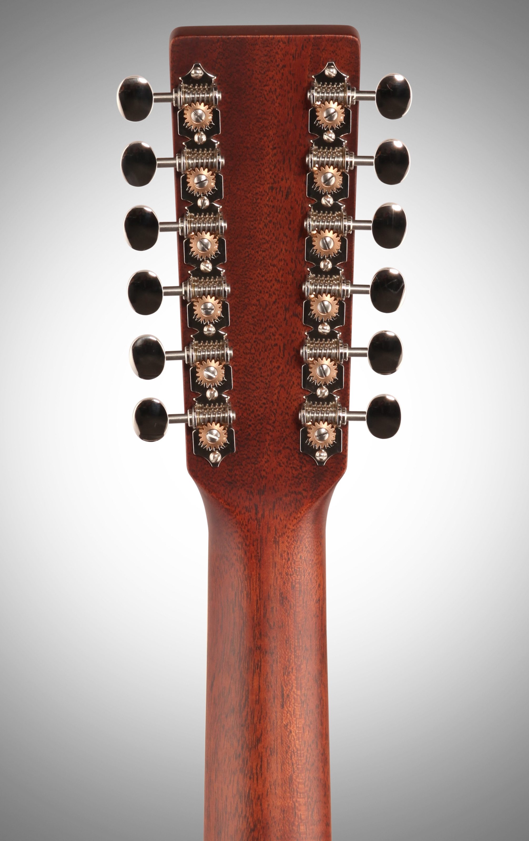 Martin D12-35 50th Anniversary Dreadnought Acoustic Guitar (12-String, with Case), Headstock Straight Back