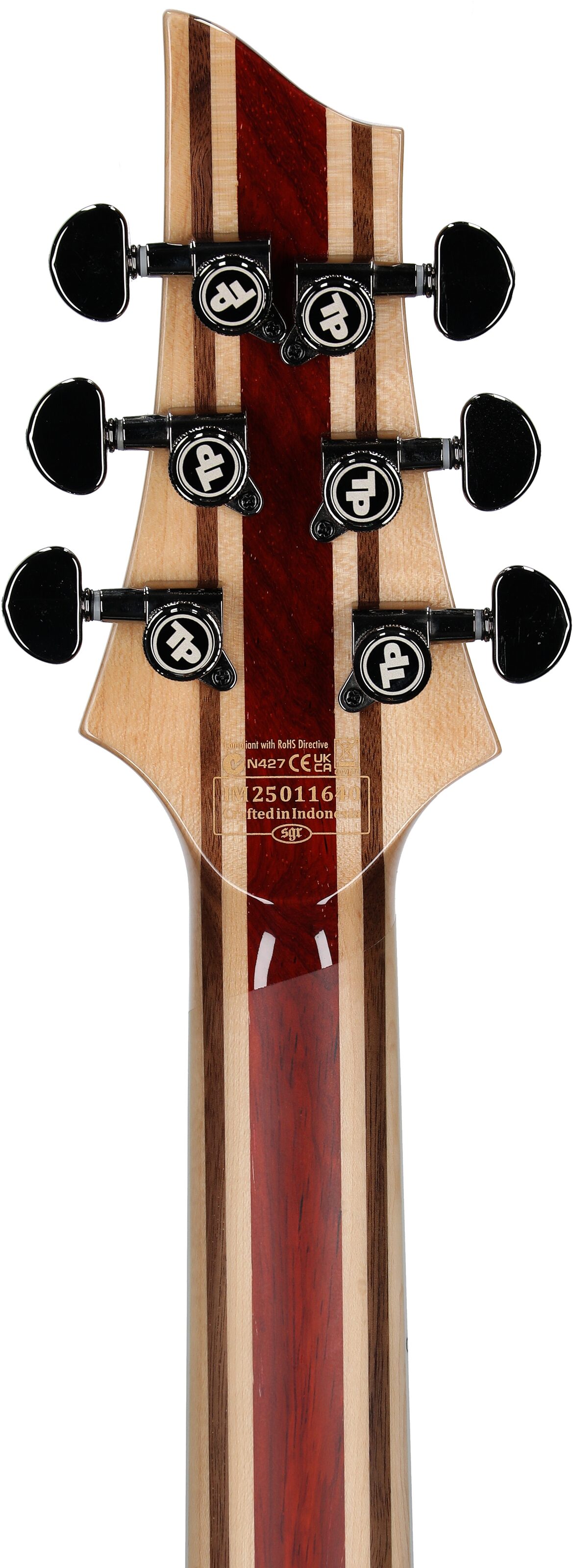 Schecter C1 SLS Custom Electric Guitar, Hollywood Glacier Metallic, Headstock Straight Back
