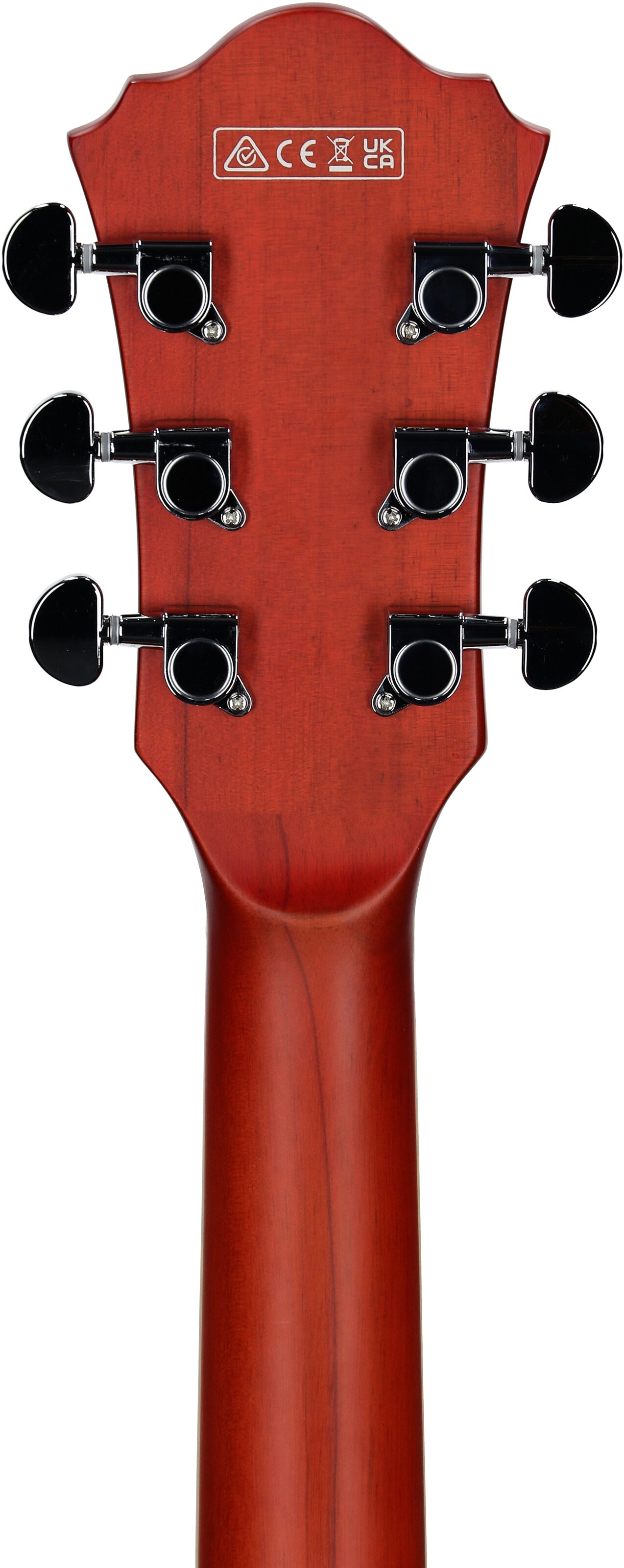 Ibanez AS73 Artcore Semi-Hollow Electric Guitar, Transparent Tangerine Flat, Headstock Straight Back