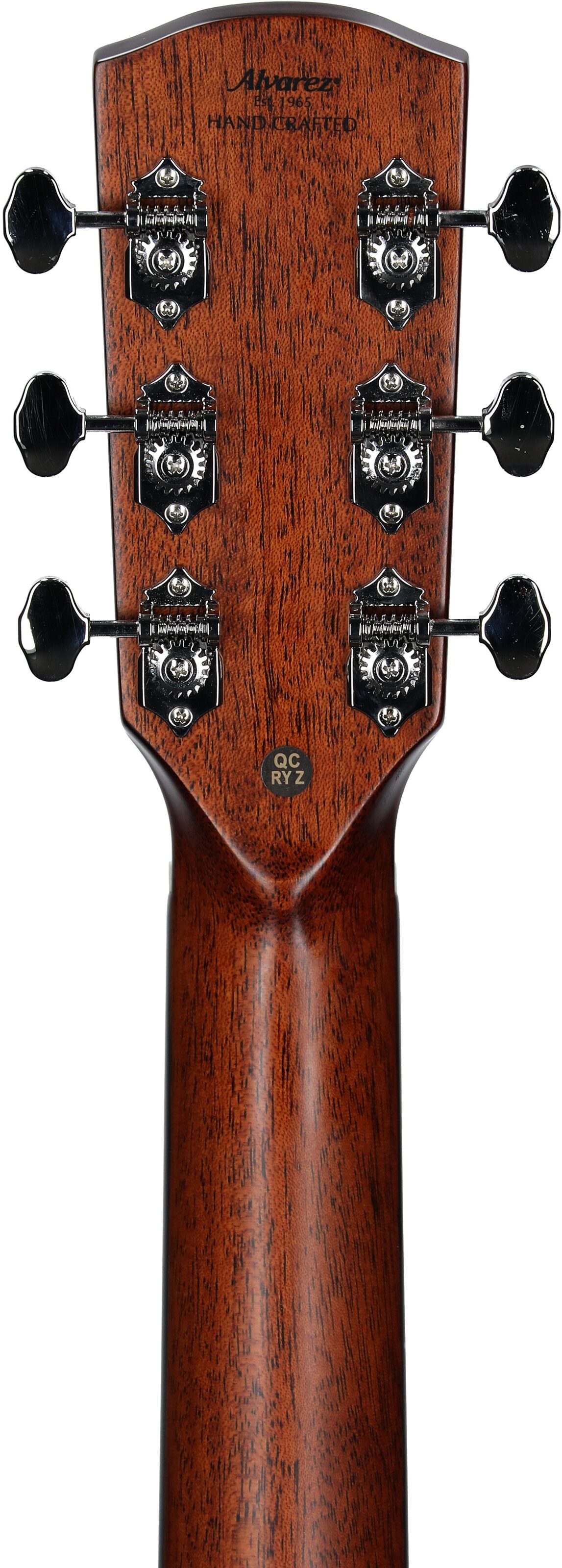 Alvarez MD70 Masterworks Herringbone Dreadnought Acoustic Guitar (with Gig Bag), New, Headstock Straight Back