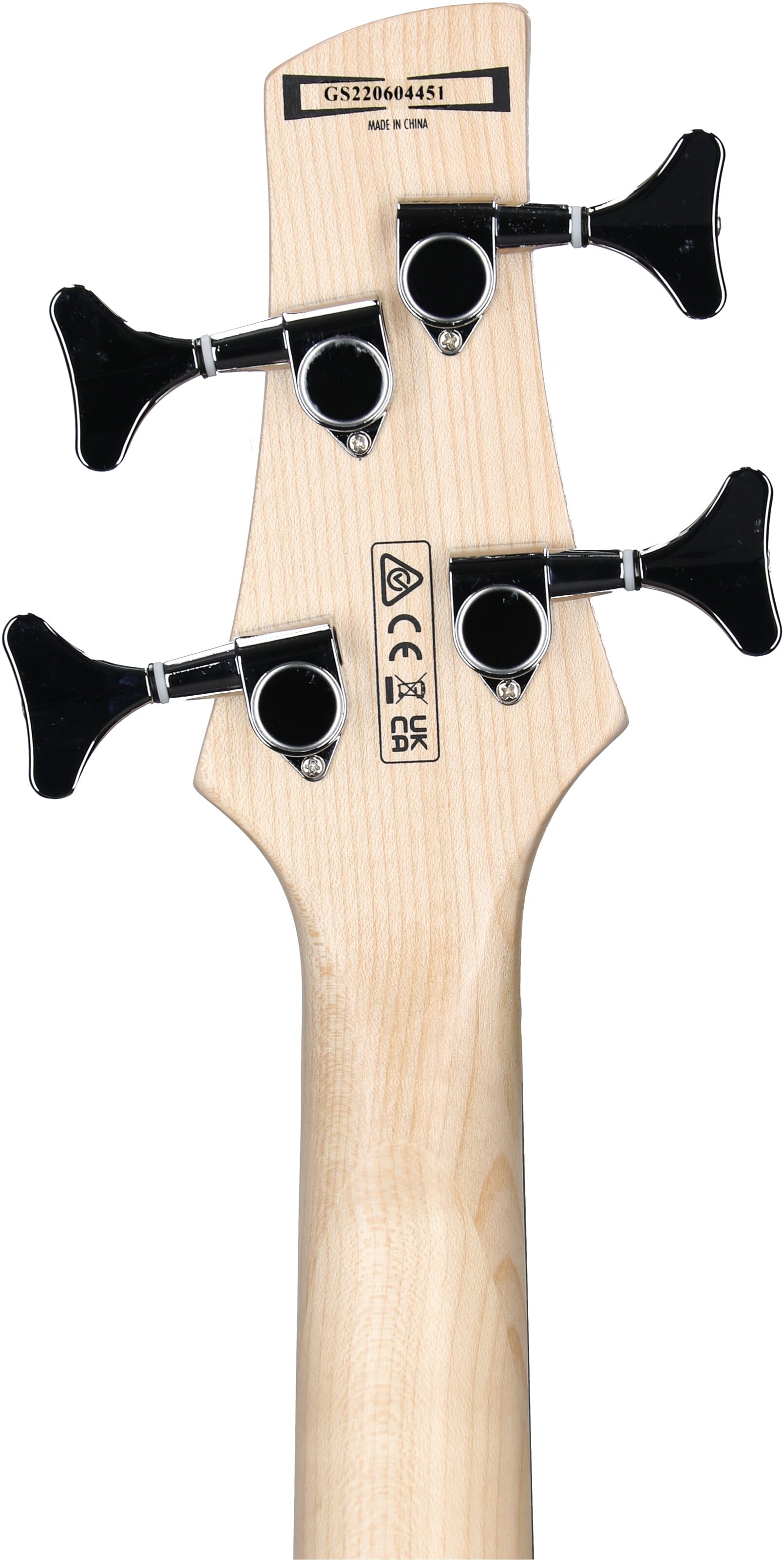 Ibanez GSRM20 Mikro Electric Bass, Metallic Purple, Headstock Straight Back