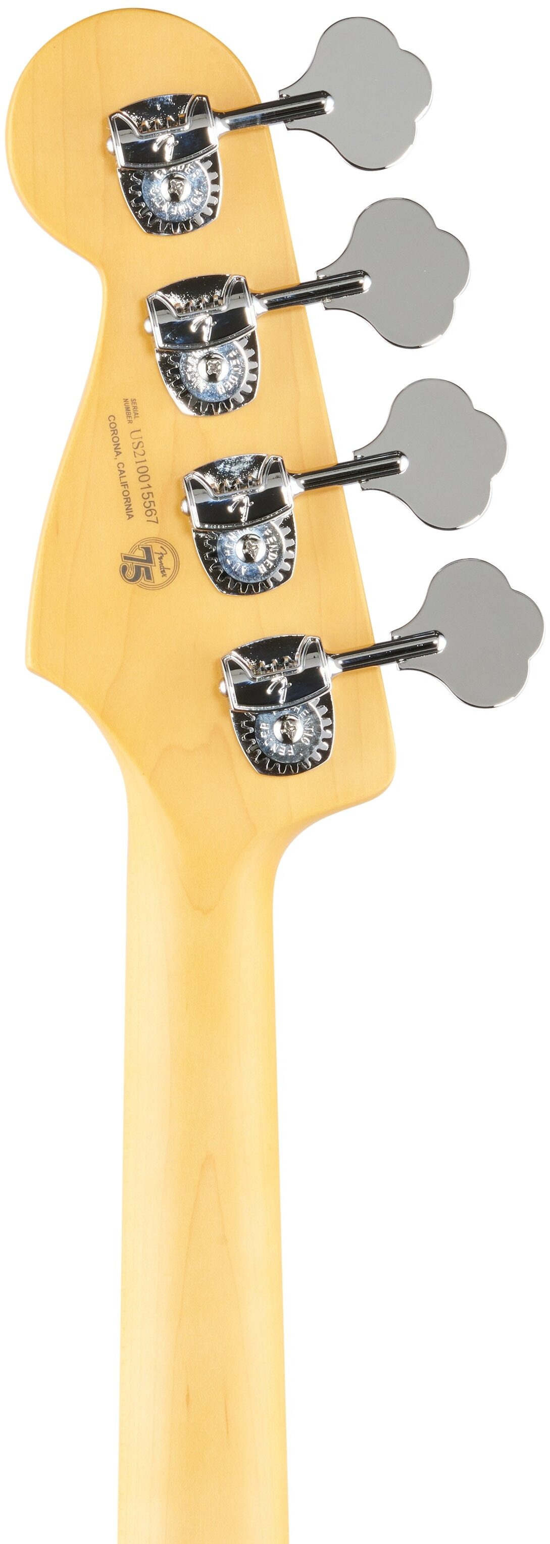 Fender American Pro II Jazz Electric Bass, Maple Fingerboard (with Case), Roasted Pine, Headstock Straight Back