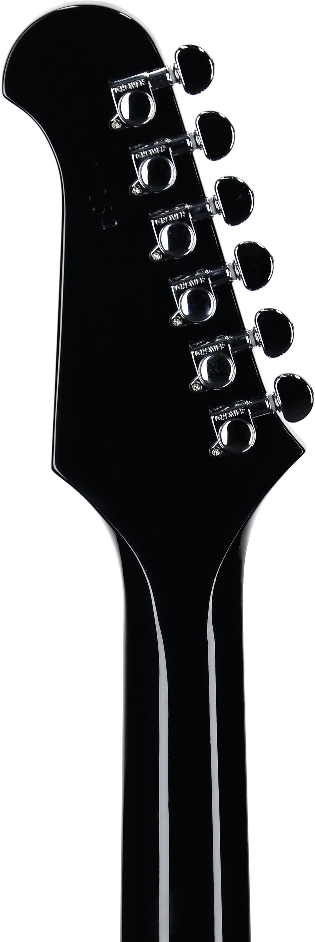 Gibson Firebird Platypus Electric Guitar (with Case), Ebony, Headstock Straight Back