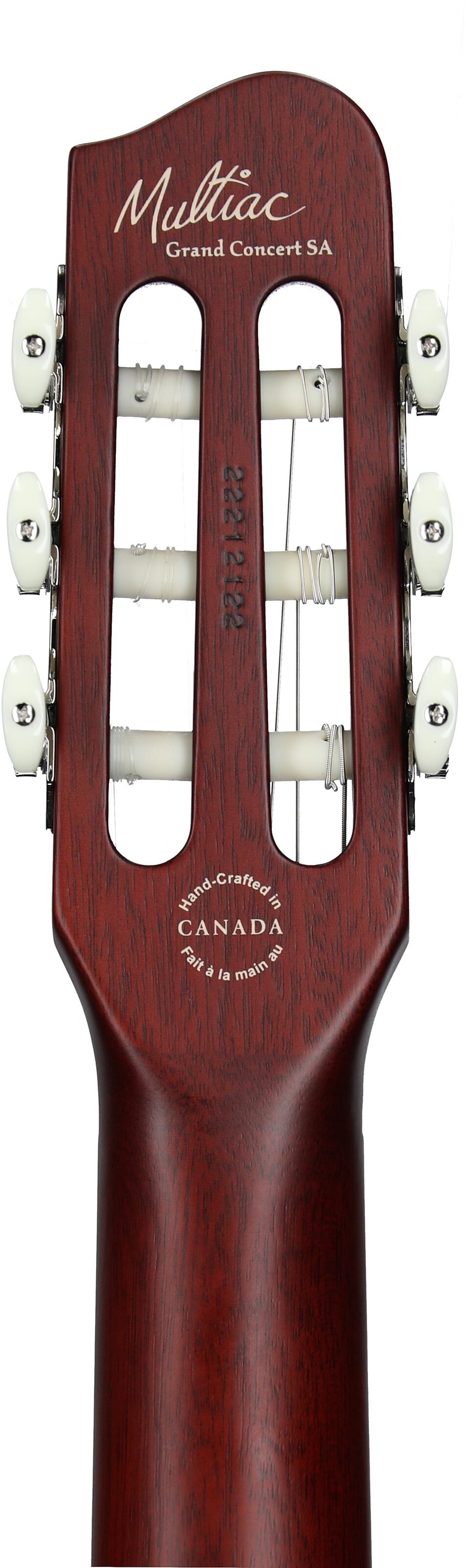 Godin Multiac Grand Concert Classical Acoustic-Electric Guitar (with Gig Bag), Natural, Headstock Straight Back