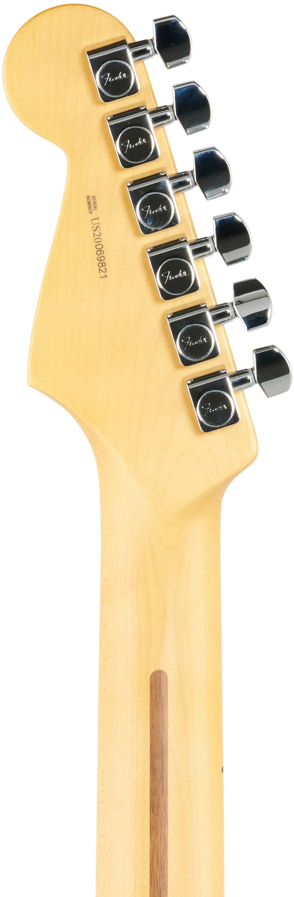 Fender American Pro II Stratocaster Electric Guitar, Maple Fingerboard (with Case), Dark Night, Headstock Straight Back