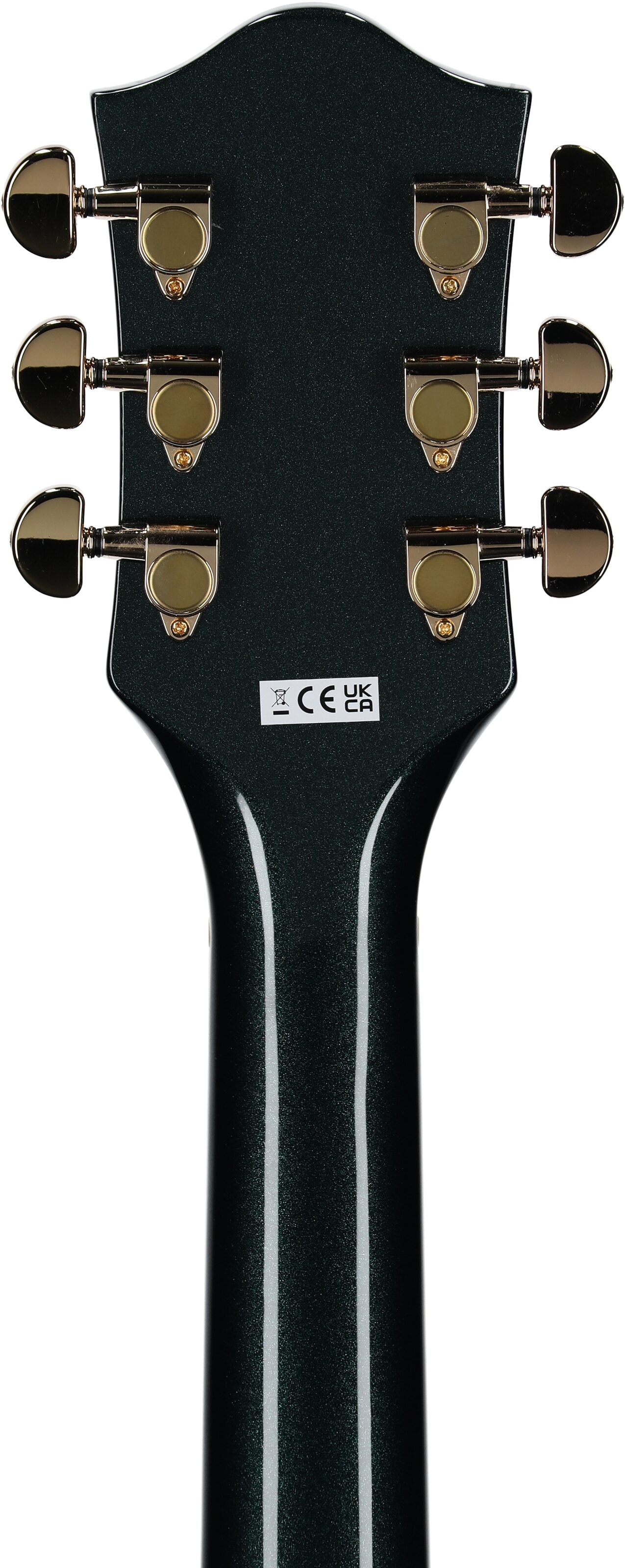 Gretsch G2420T Streamliner HB Electric Guitar with Bigsby Tremolo, Cadillac Green, Headstock Straight Back