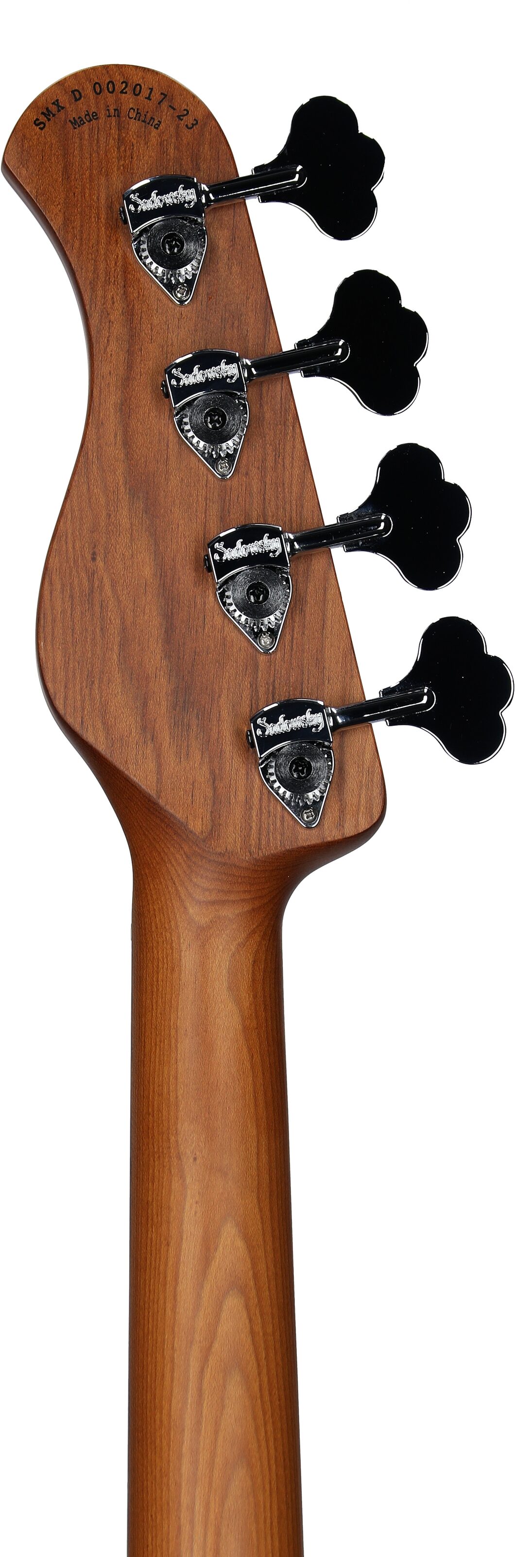 Sadowsky MetroExpress 21-Fret Vintage J/J Electric Bass, with Morado Fingerboard (with Gig Bag), Black, Headstock Straight Back