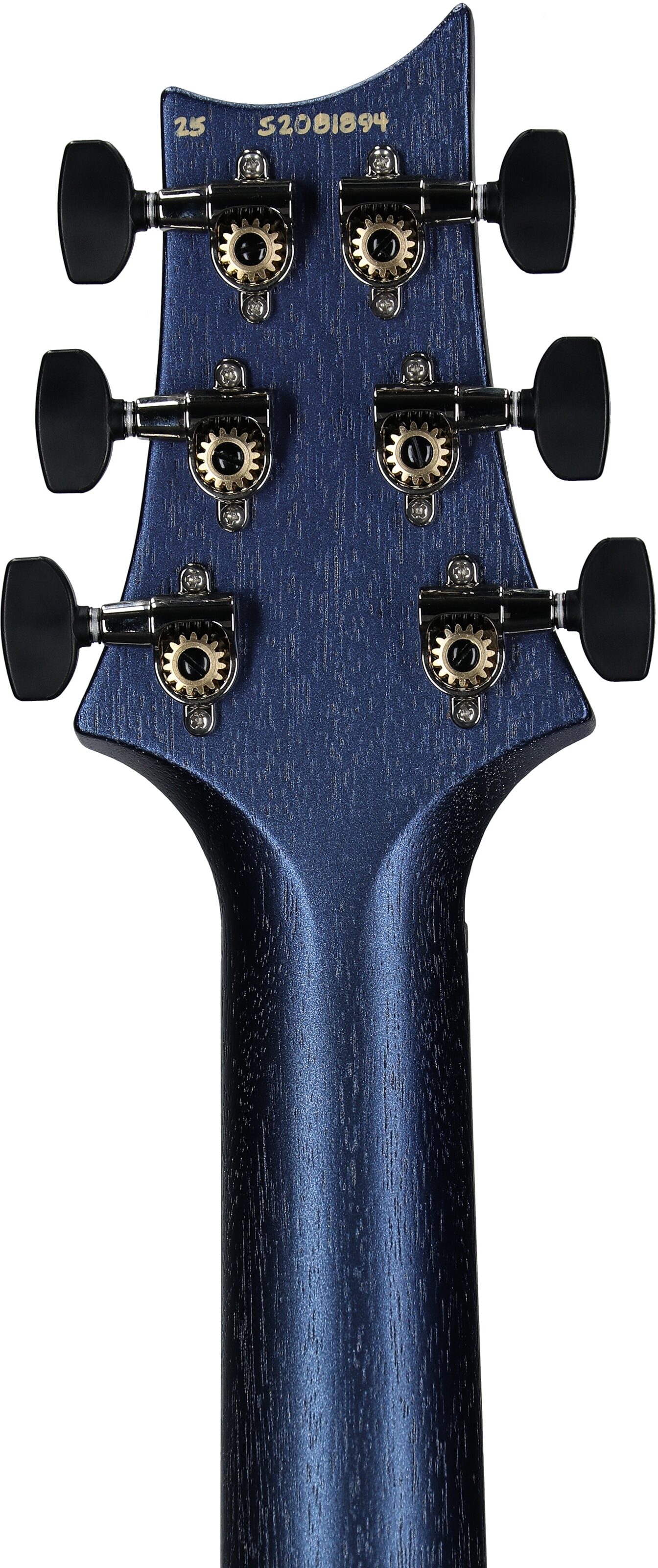 PRS Paul Reed Smith S2 Vela Semi-Hollowbody Electric Guitrar, Satin Metallic Midnight, Headstock Straight Back