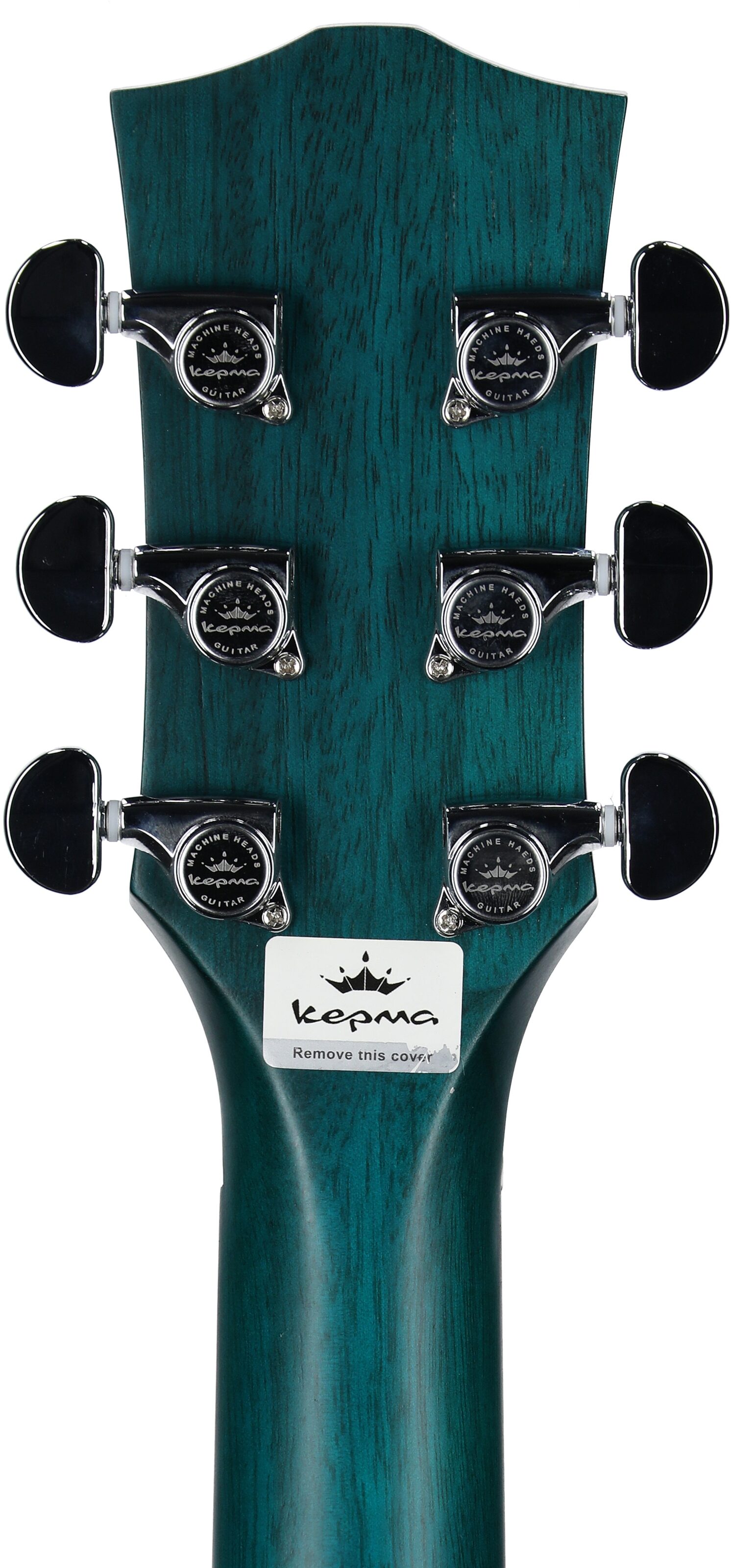 Kepma K3 Series GA3-130 Acoustic-Electric Guitar, Trans Blue Matte, with AcoustiFex K-10 Pickup, Headstock Straight Back