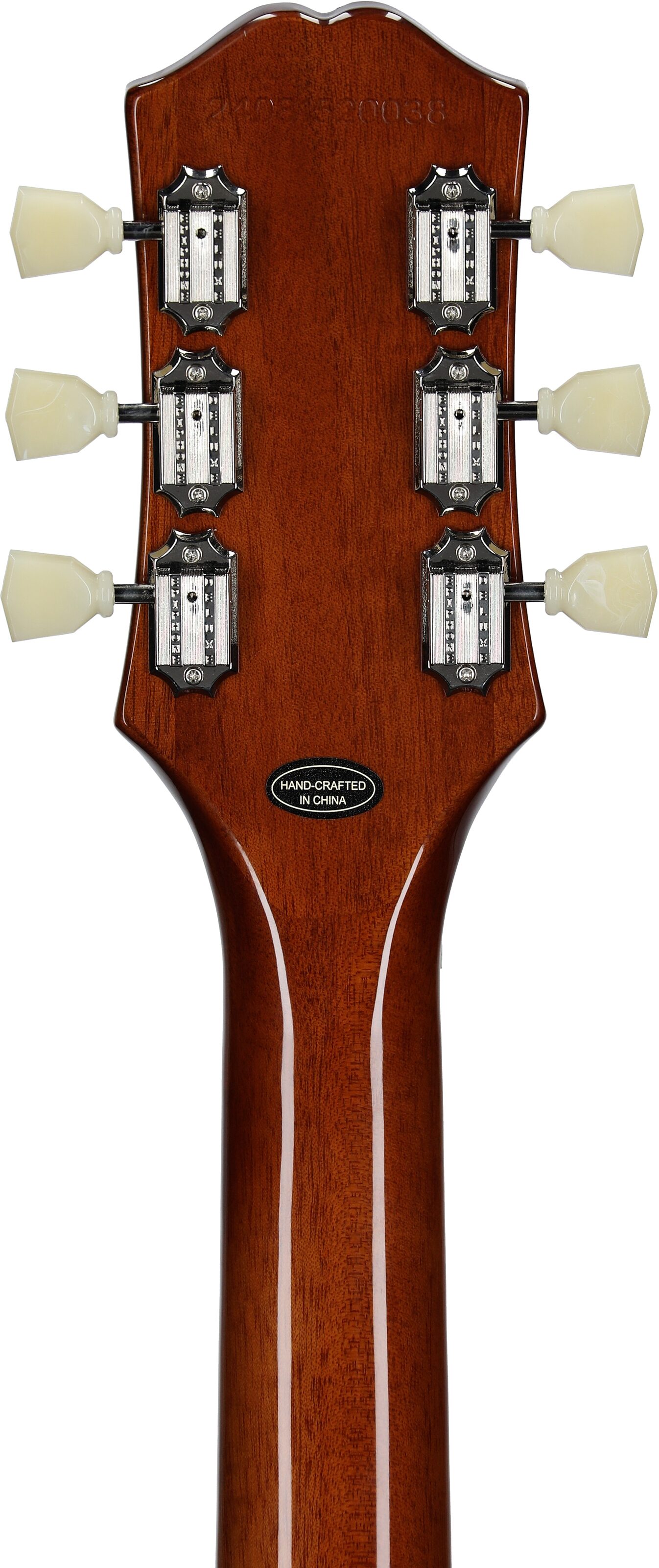 Epiphone Inspired by Gibson Les Paul Standard '50s Electric Guitar (with Gig Bag), Cardinal Red, Headstock Straight Back
