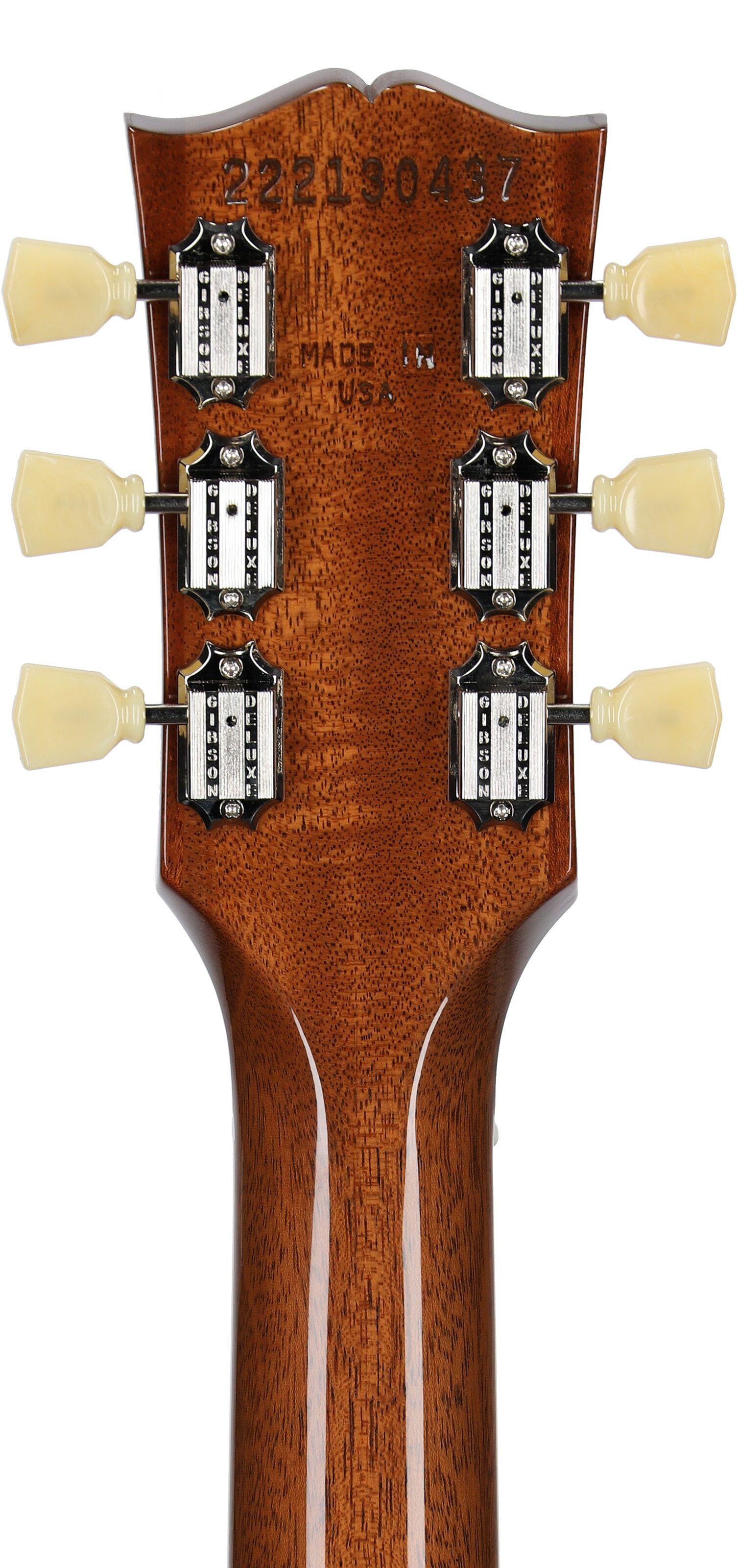 Gibson Les Paul Standard '50s Custom Color Electric Guitar, Plain Top (with Case), Classic White, Headstock Straight Back