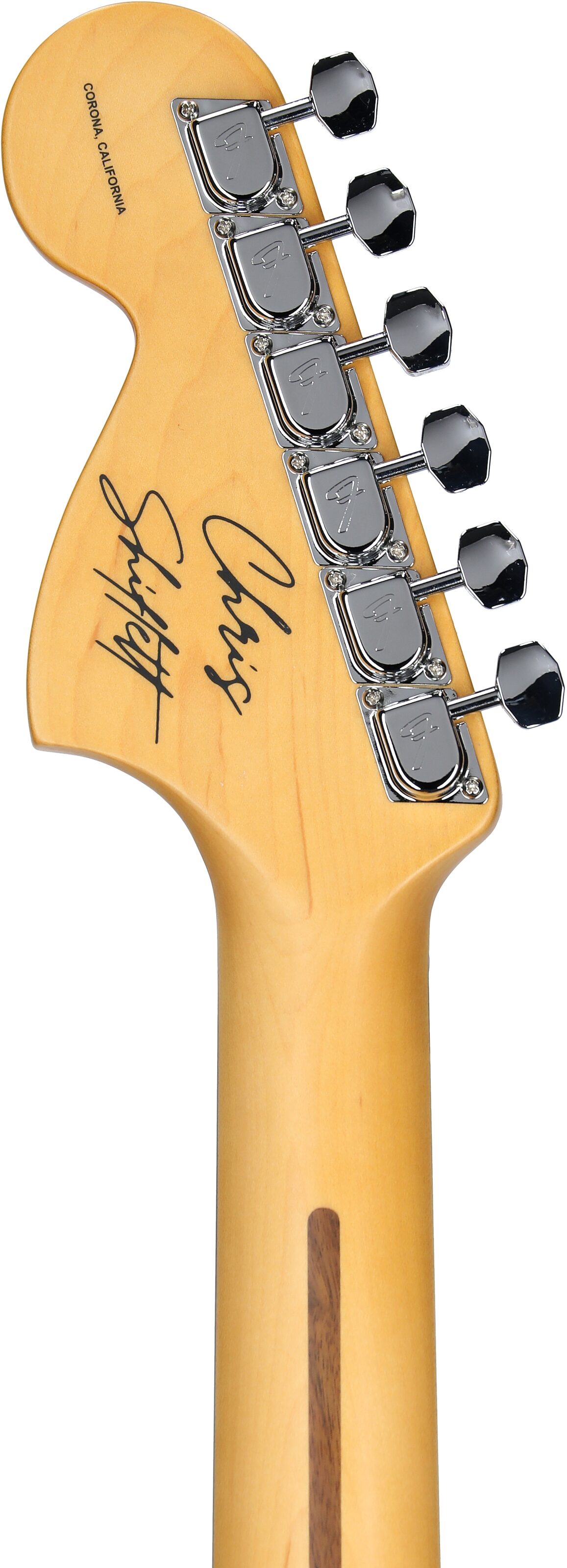Fender Chris Shiflett Cleaver Telecaster Deluxe Electric Guitar (with Case), Dakota Red, Open Box (Very Good), Headstock Straight Back