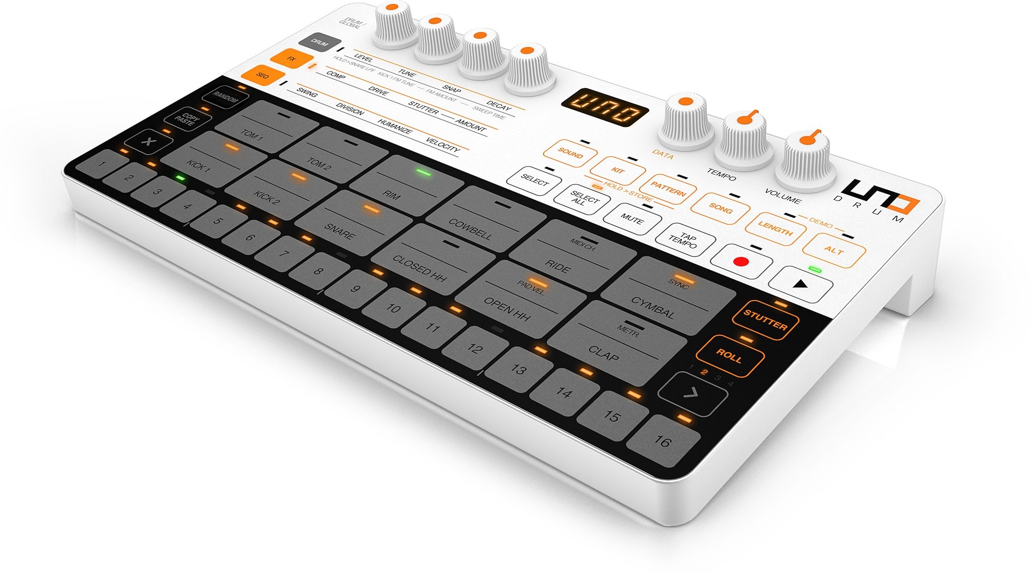 IK Multimedia UNO Drum Analog Drum Machine | zZounds
