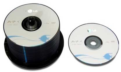 LG Electronics 16X DVD-R Blank Media Spindle, Inside