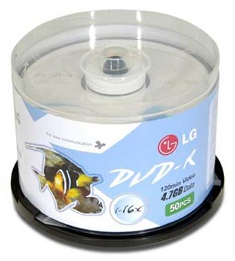 LG Electronics 16X DVD-R Blank Media Spindle, Main