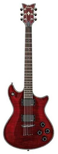 Schecter Hellraiser Tempest Electric Guitar, Black Cherry