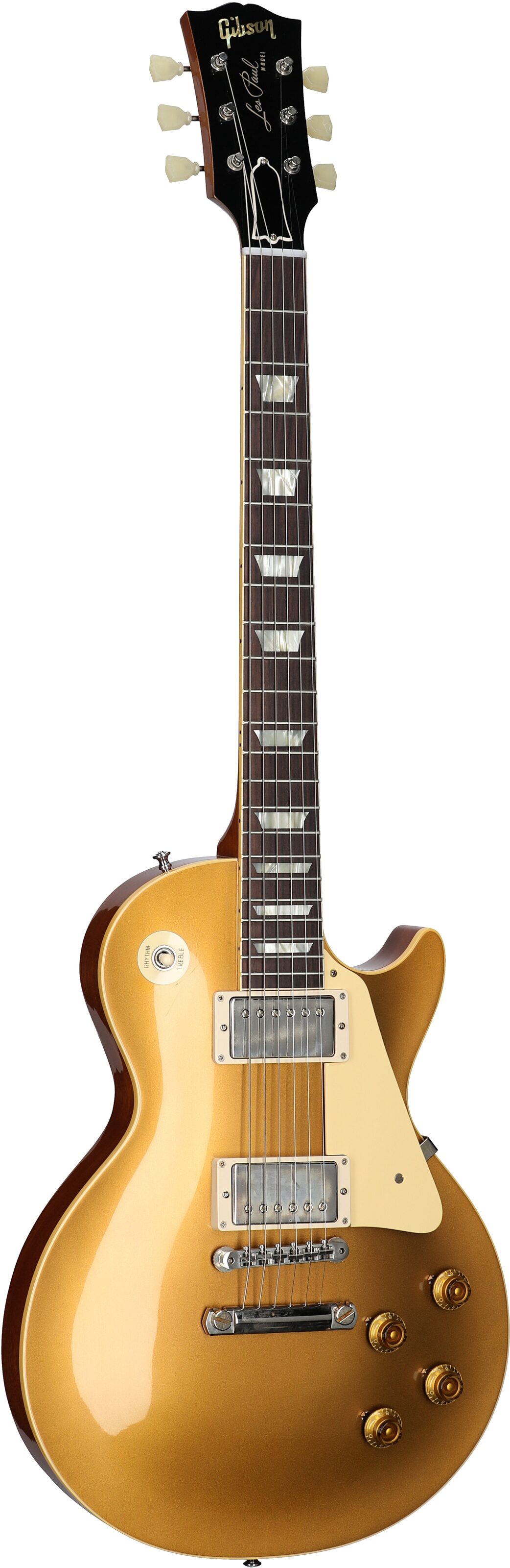 Gibson Custom 57 Les Paul Standard Goldtop VOS Electric Guitar (with Case), Gold Top, Serial Number 73773, Body Left Front