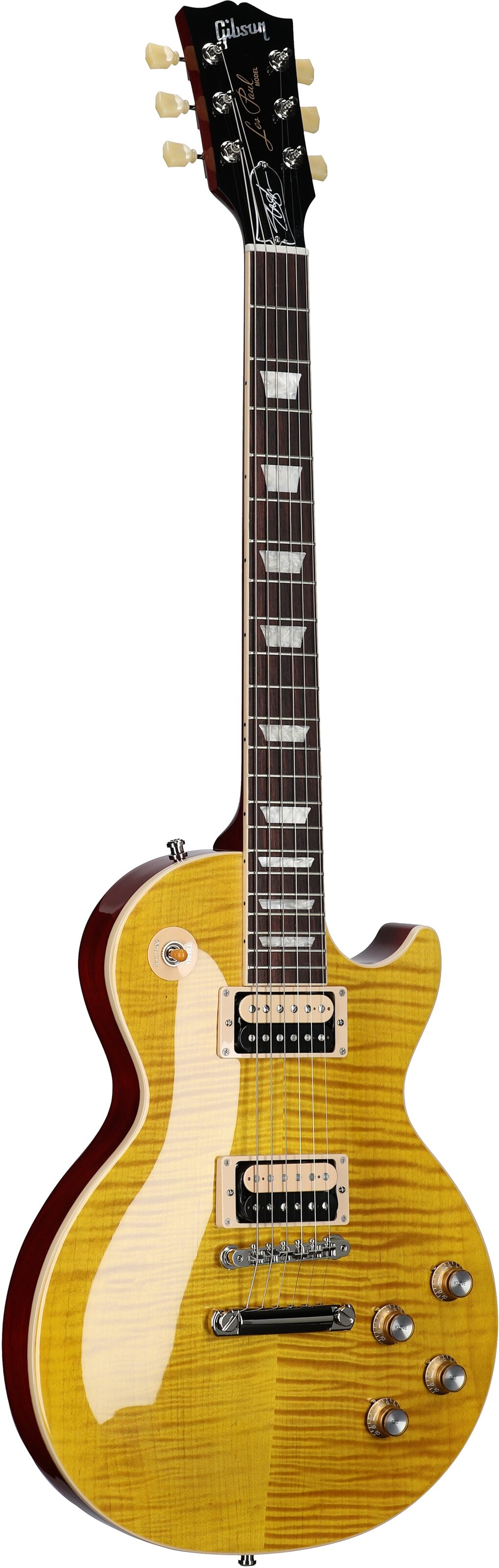 Gibson Slash Les Paul Standard Electric Guitar (with Case), Appetite Amber, Serial Number 214630203, Body Left Front