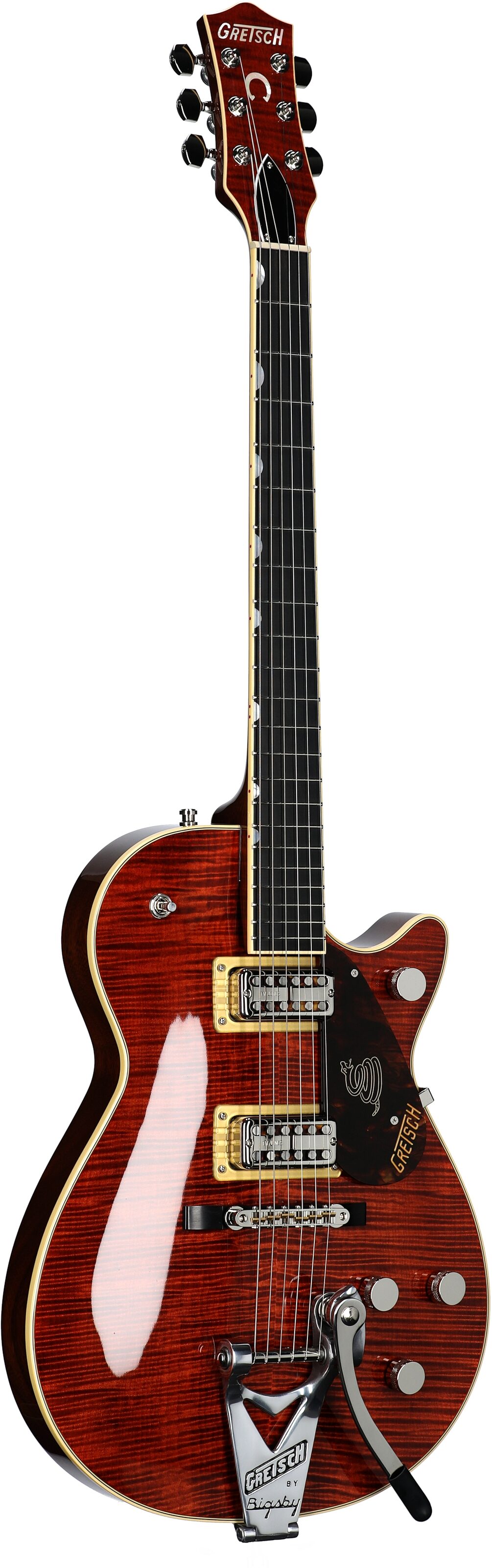 Gretsch G6130T Limited Edition Sidewinder Electric Guitar (with Case), Bourbon, Serial Number JT23041619, Body Left Front