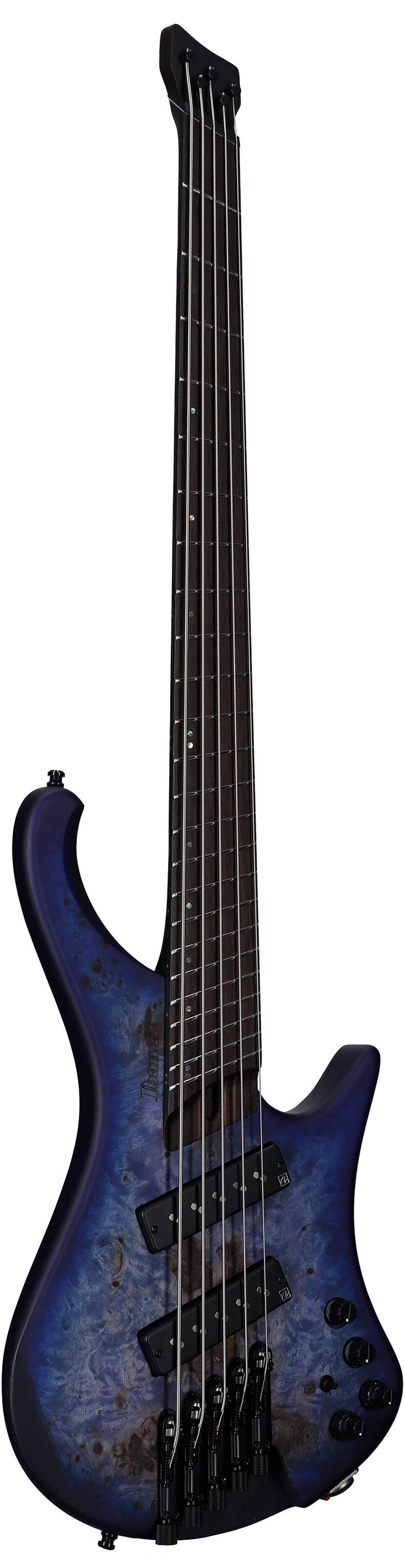 Ibanez EHB1505MS Bass Guitar, 5-String (with Gig Bag), Pacific Blue Burst, Serial Number 211P01I230612555, Body Left Front