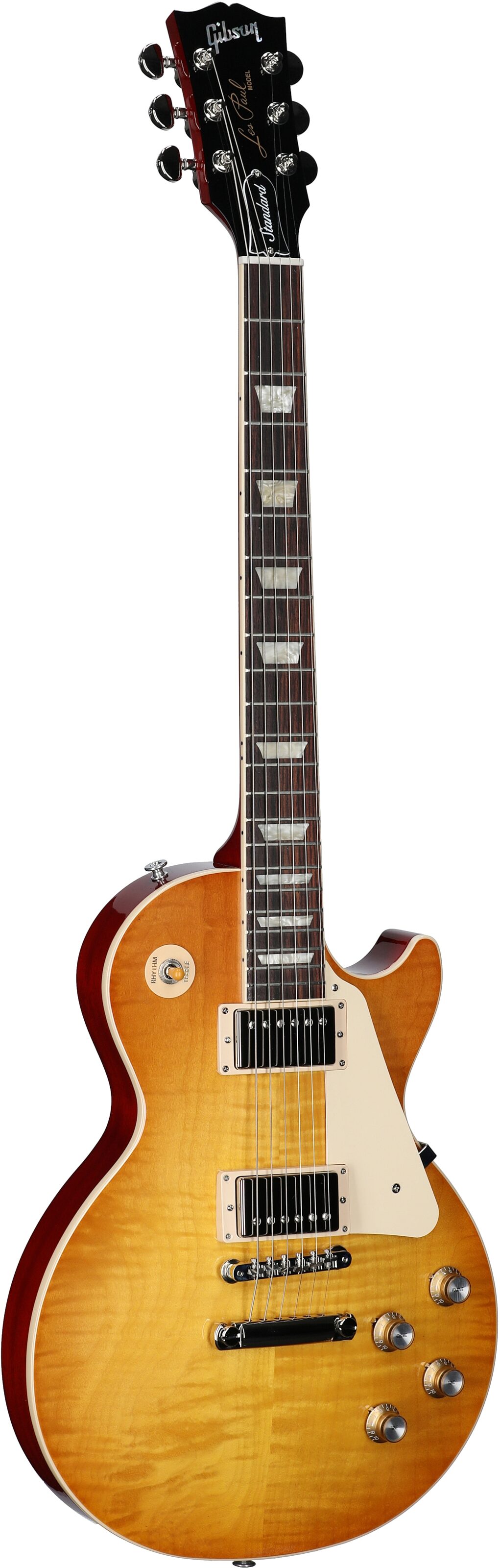 Gibson Exclusive Les Paul Standard '60s AAA Top Electric Guitar (with Case), Unburst, Serial Number 210340226, Body Left Front