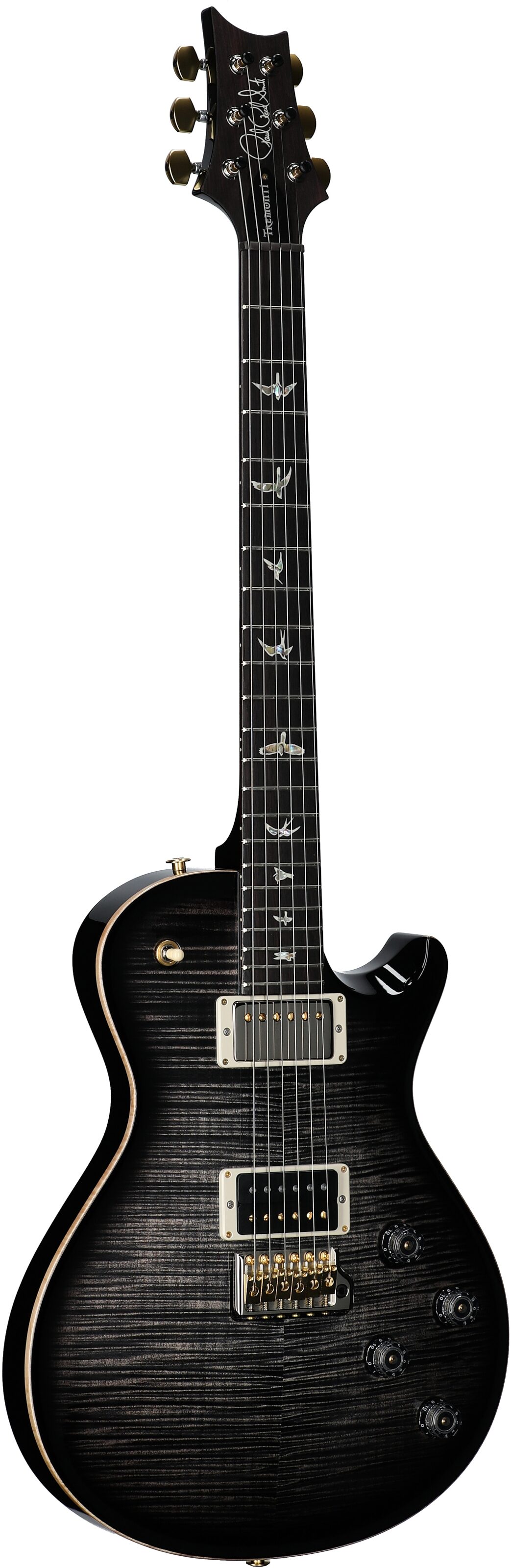PRS Paul Reed Smith Tremonti Tremolo 10-Top Electric Guitar (with Case), Charcoal Contour Burst, Serial Number 0385064, Body Left Front